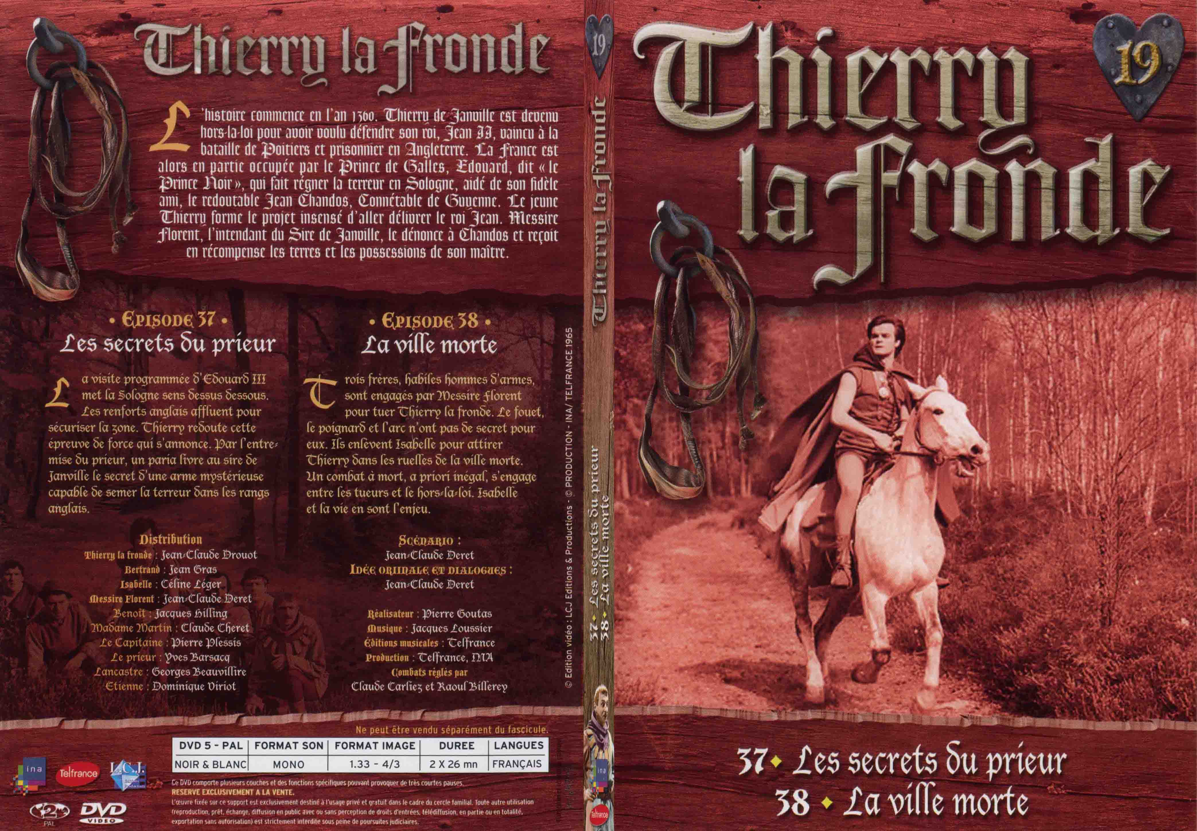 Jaquette DVD Thierry la Fronde vol 19 - SLIM