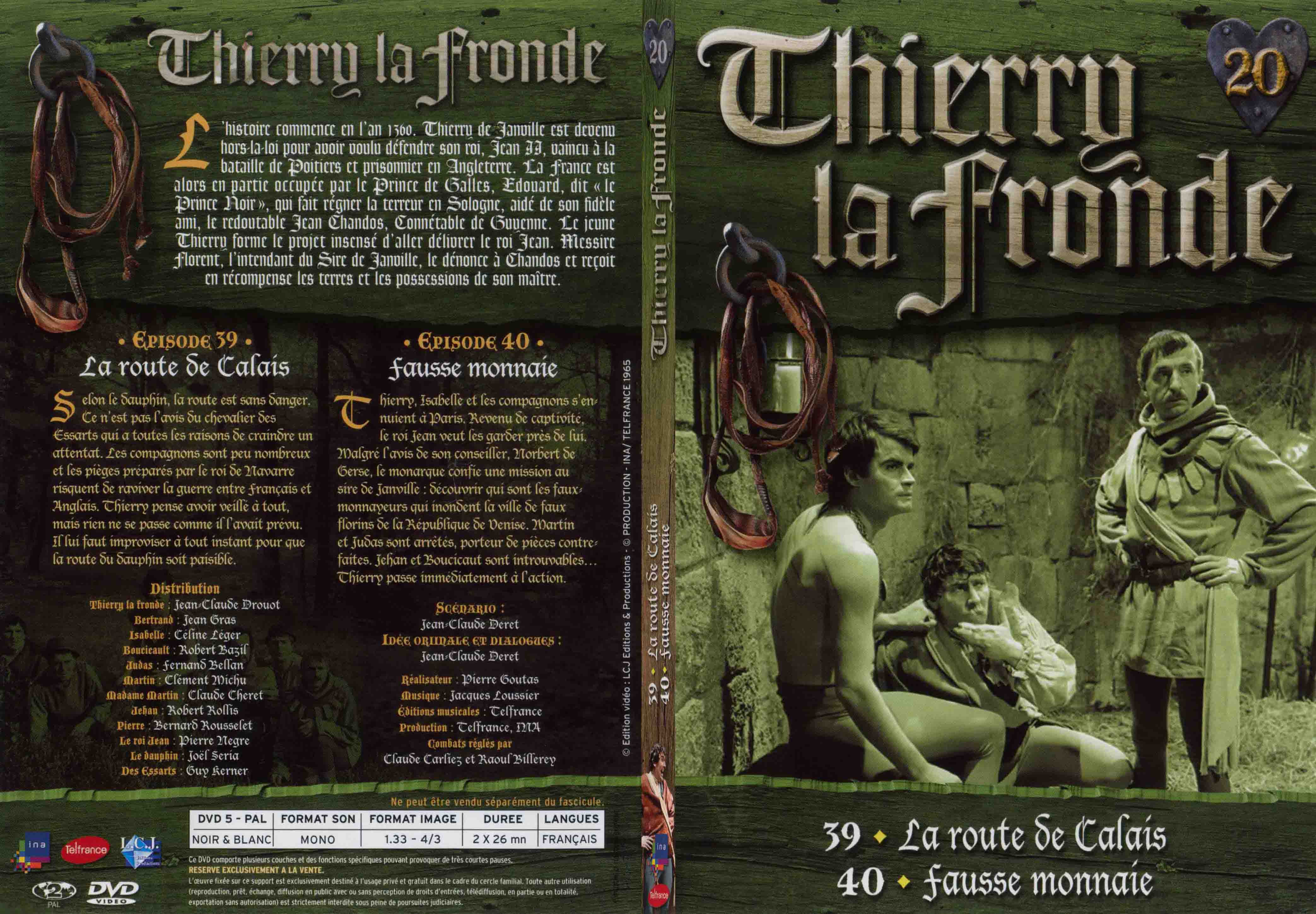 Jaquette DVD Thierry la Fronde vol 20 - SLIM