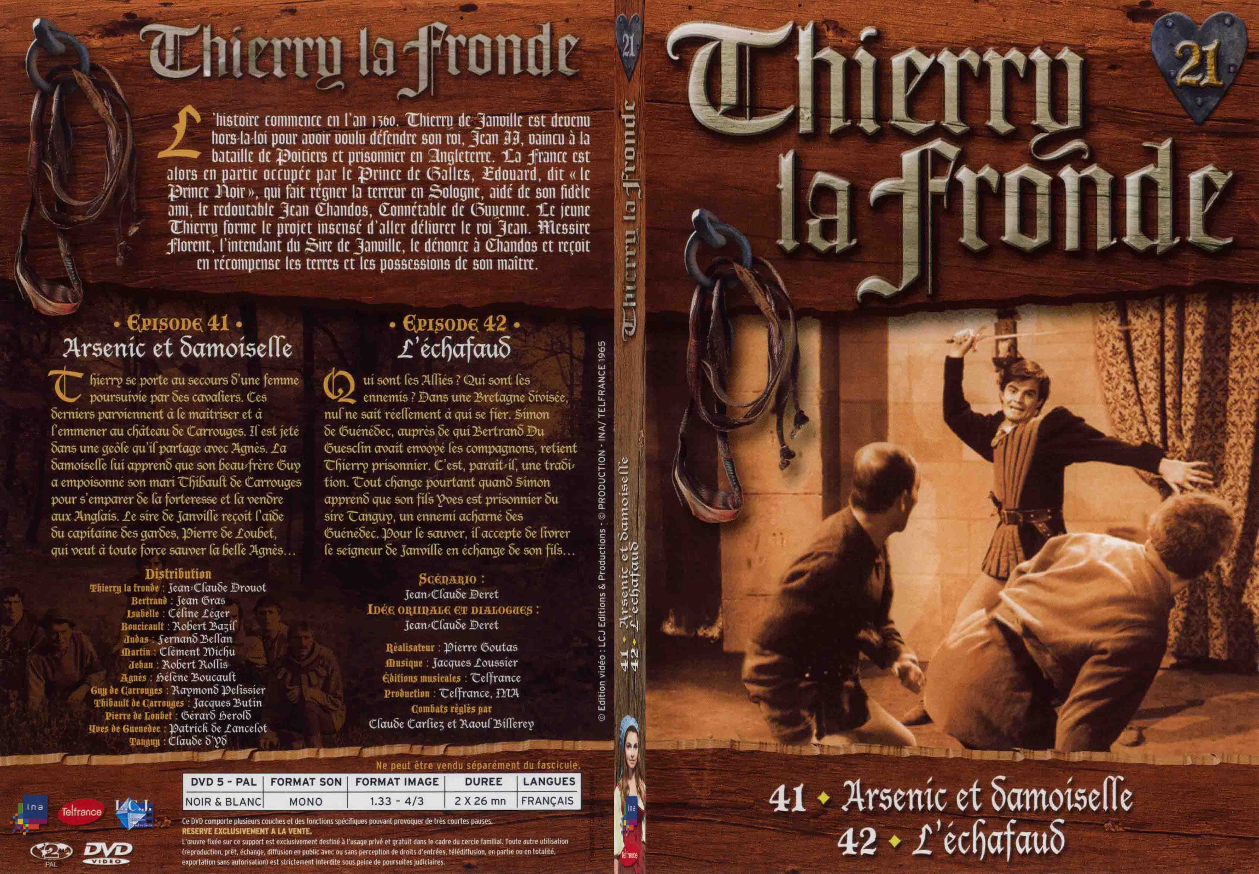 Jaquette DVD Thierry la Fronde vol 21 - SLIM