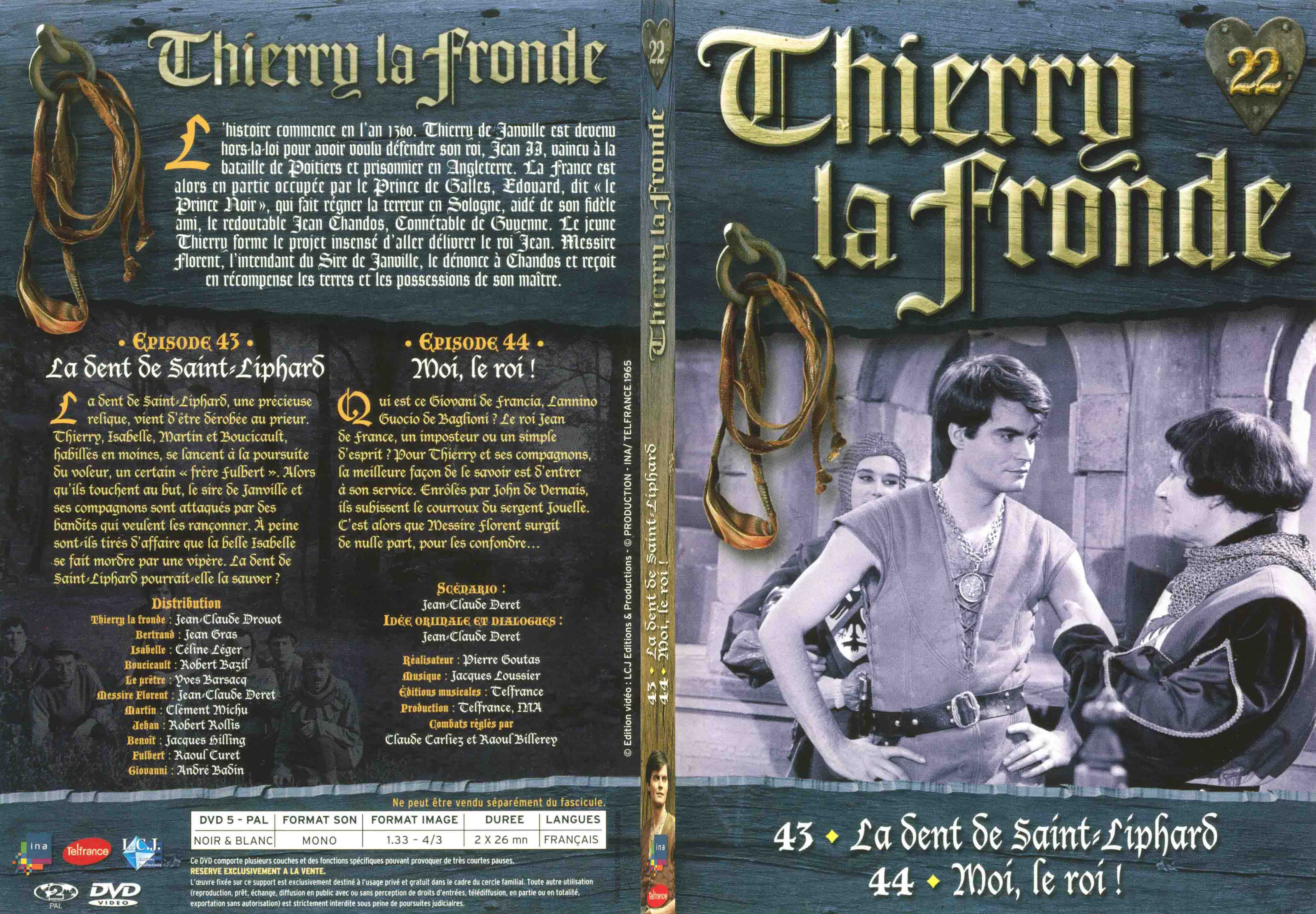 Jaquette DVD Thierry la Fronde vol 22 - SLIM