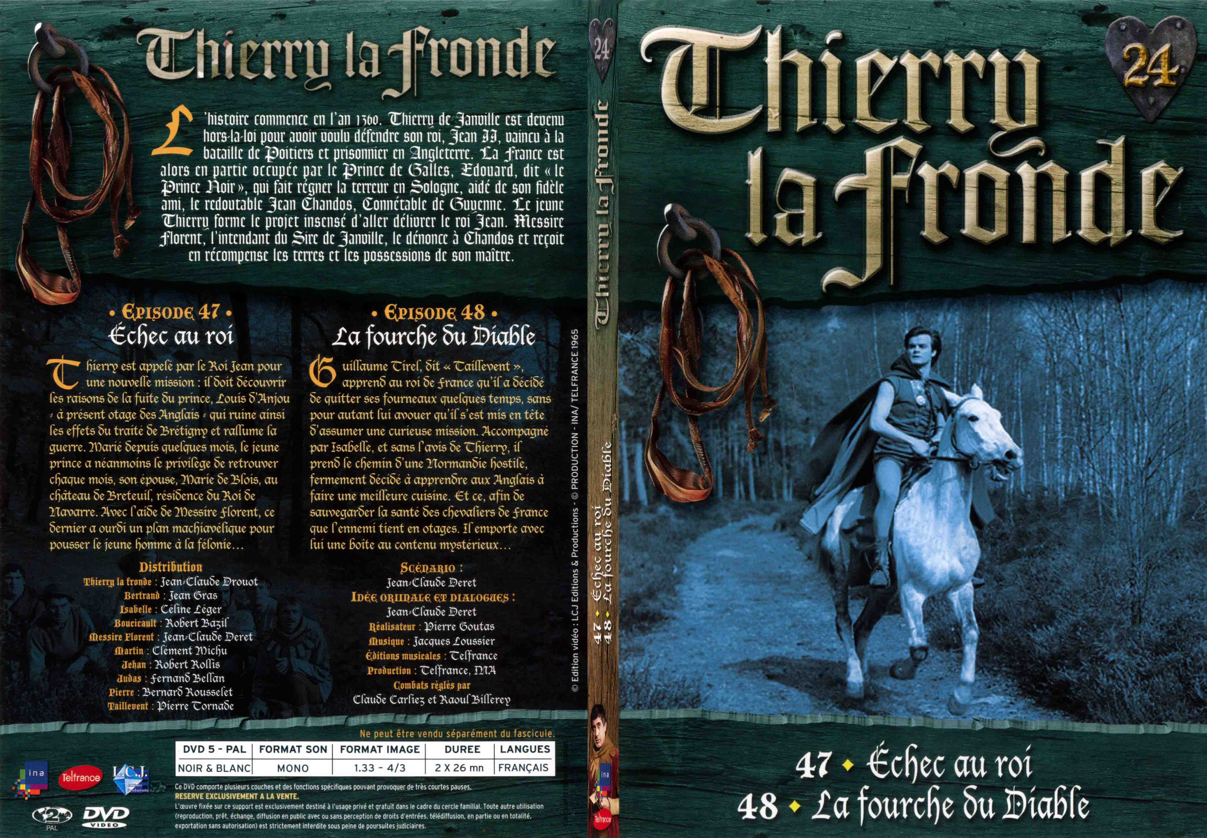 Jaquette DVD Thierry la Fronde vol 24 - SLIM