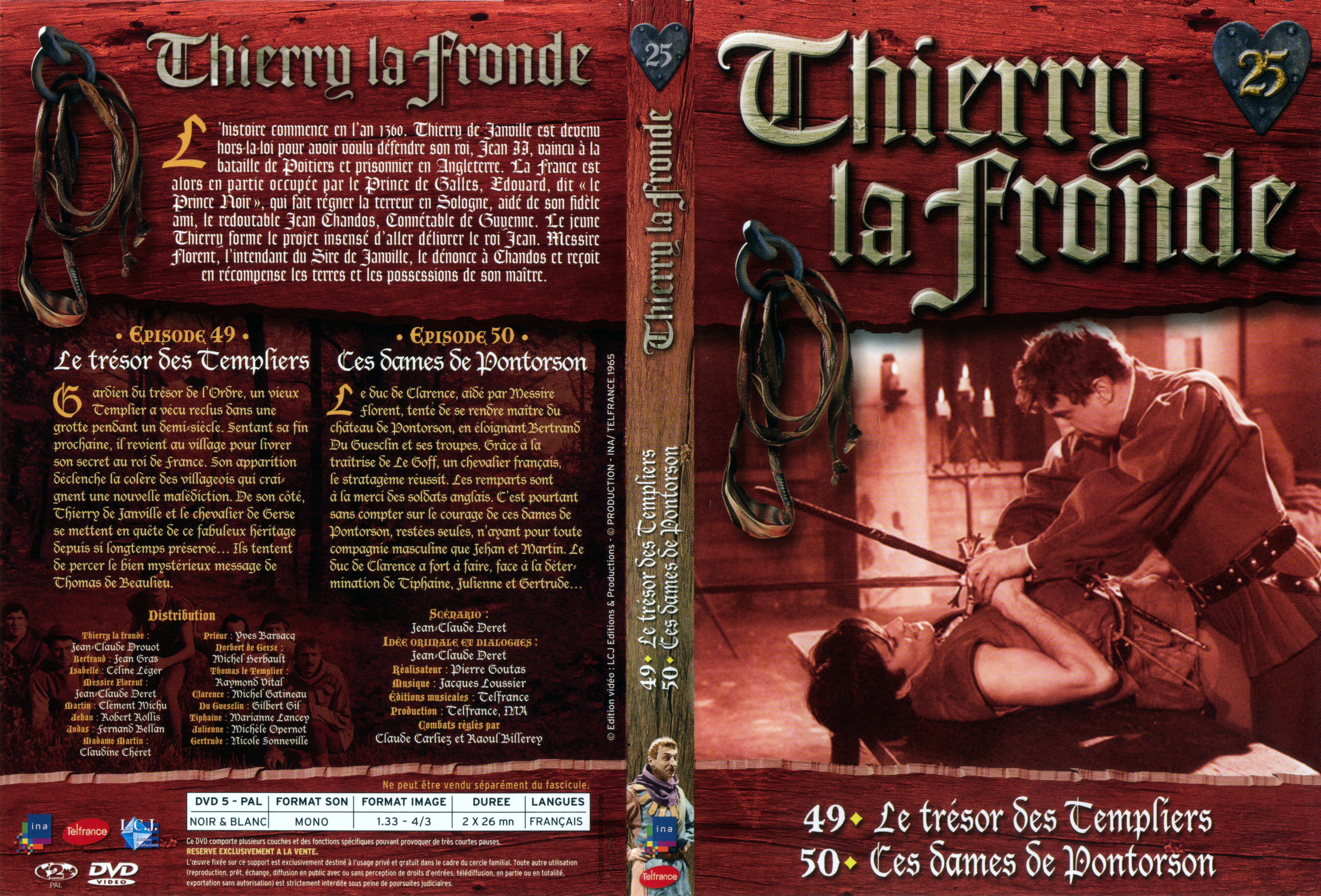Jaquette DVD Thierry la Fronde vol 25