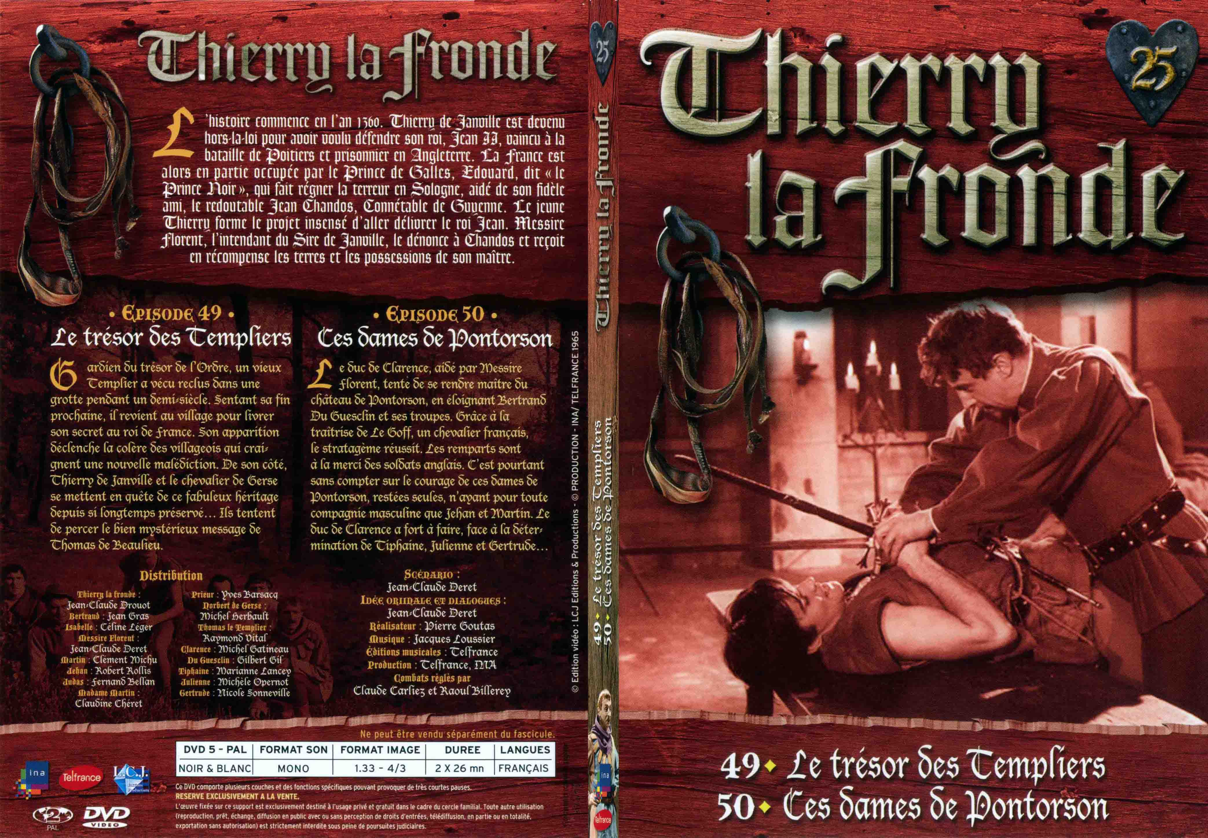 Jaquette DVD Thierry la Fronde vol 25 - SLIM
