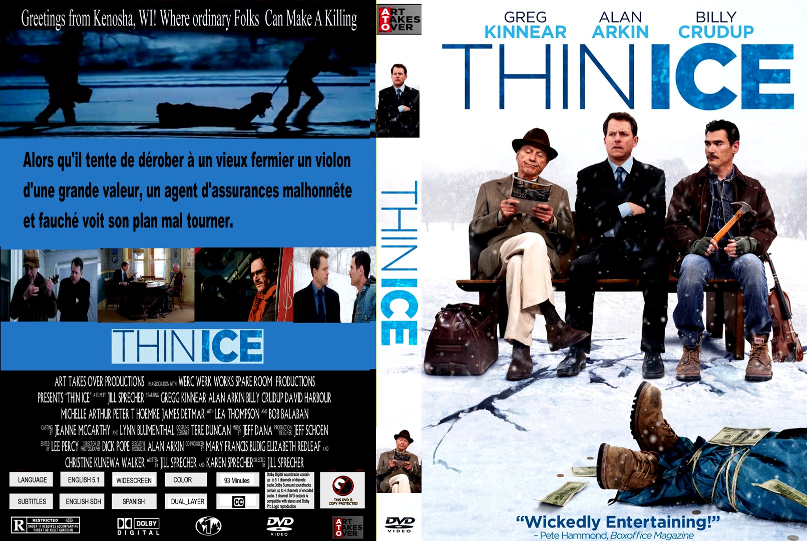 Jaquette DVD Thin Ice custom