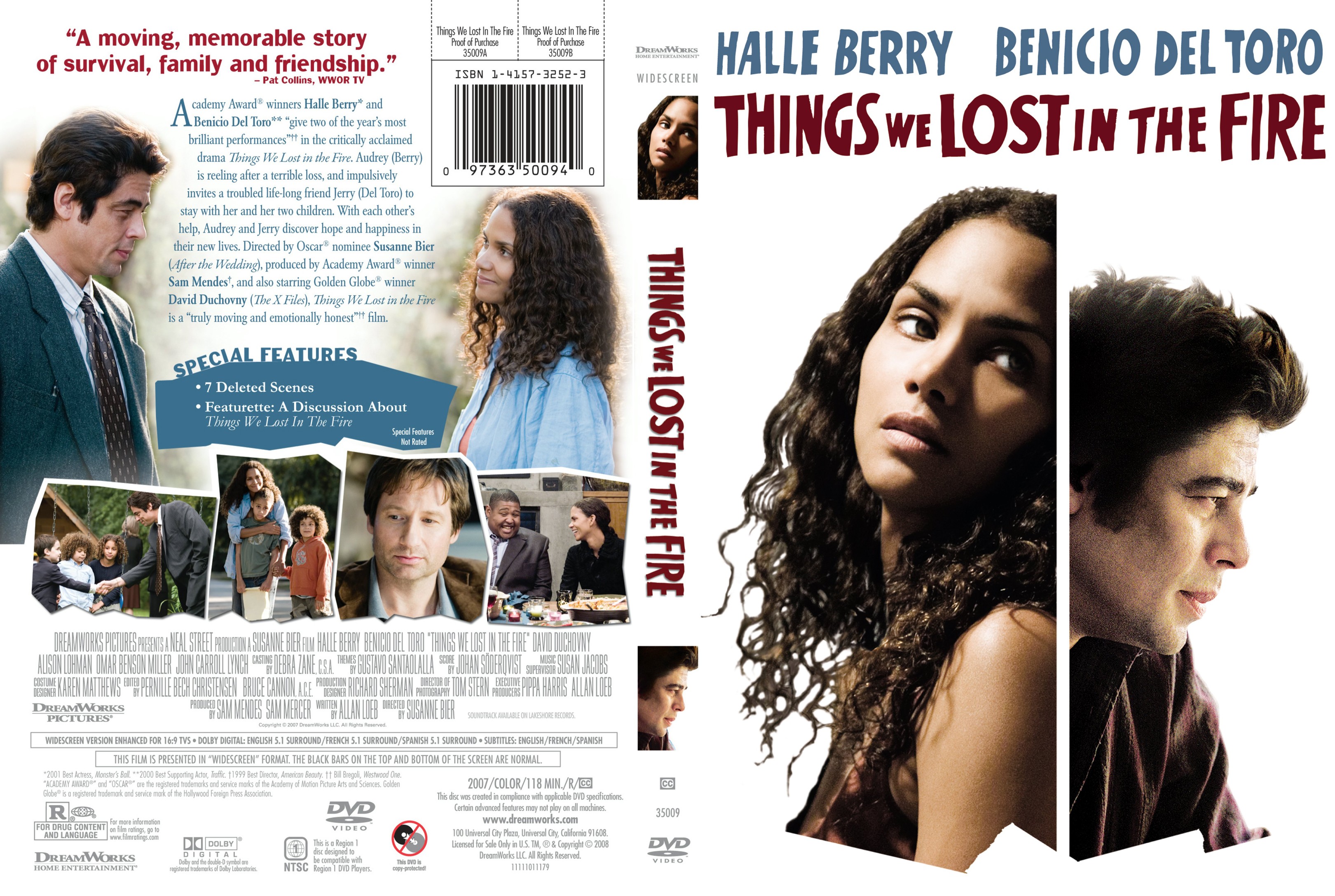 Jaquette DVD Things we lost in the fire