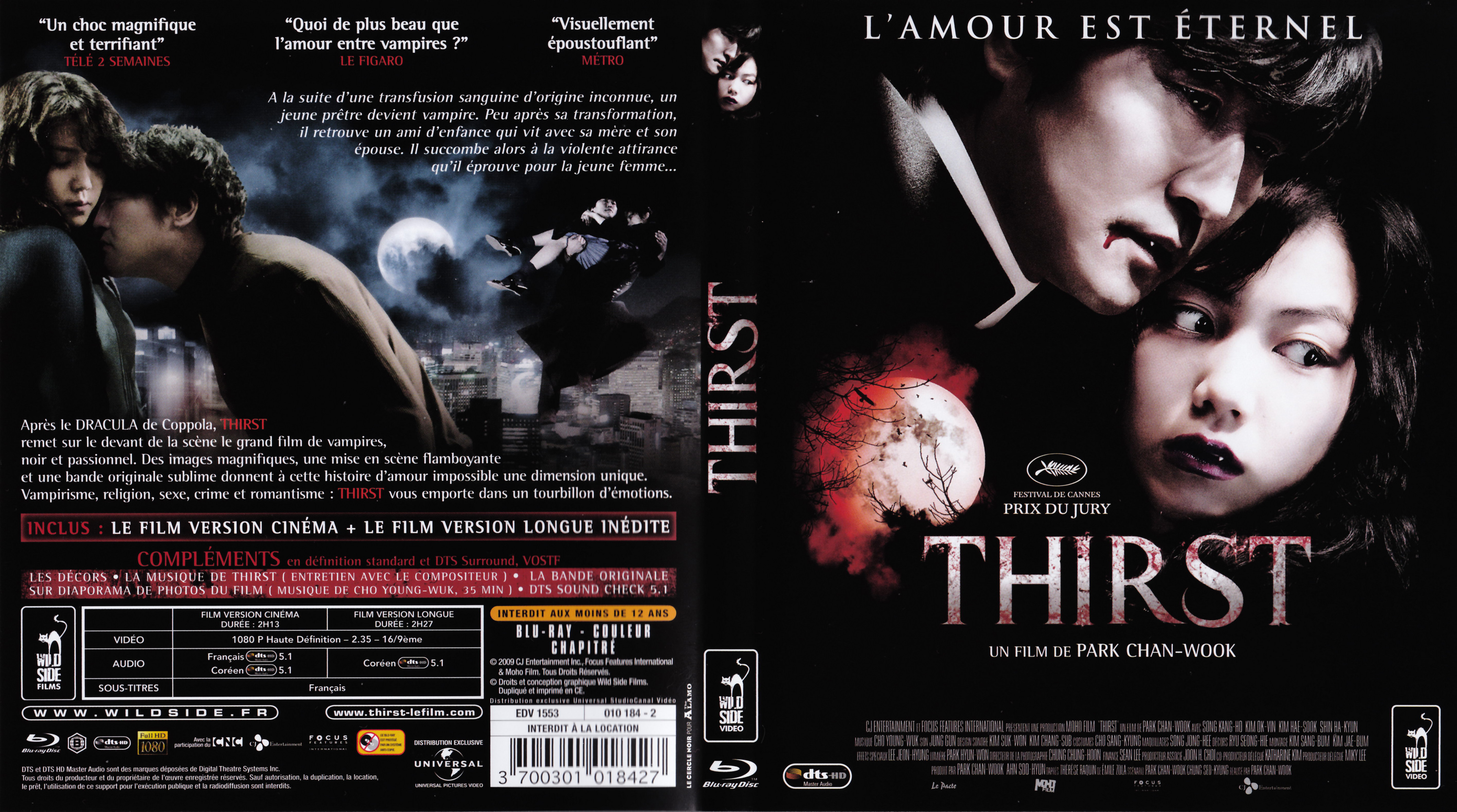 Jaquette DVD Thirst (BLU-RAY)