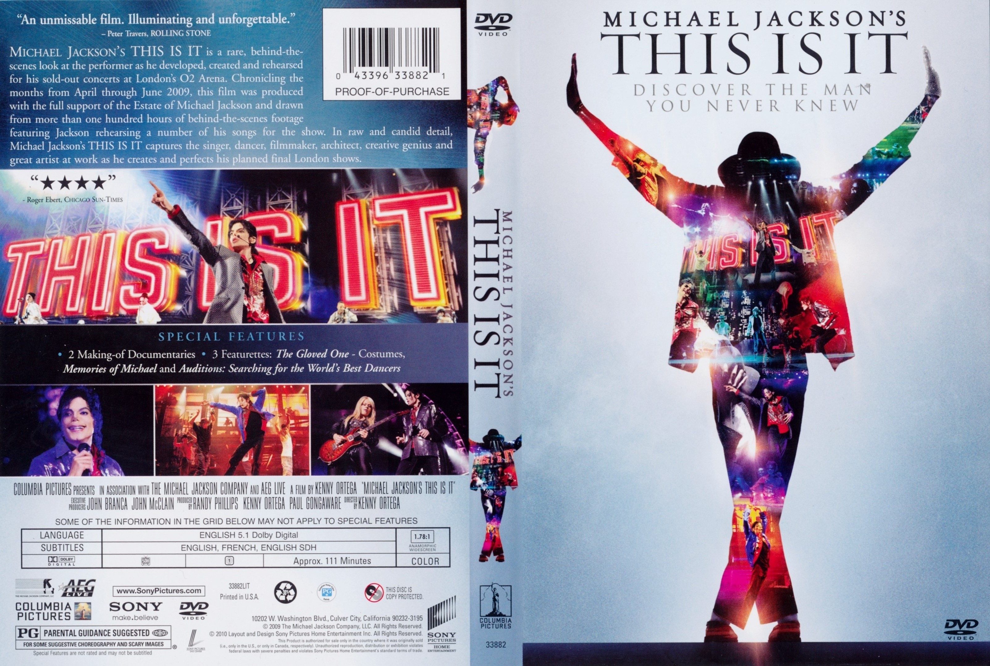 Jaquette DVD This is it (Canadienne)