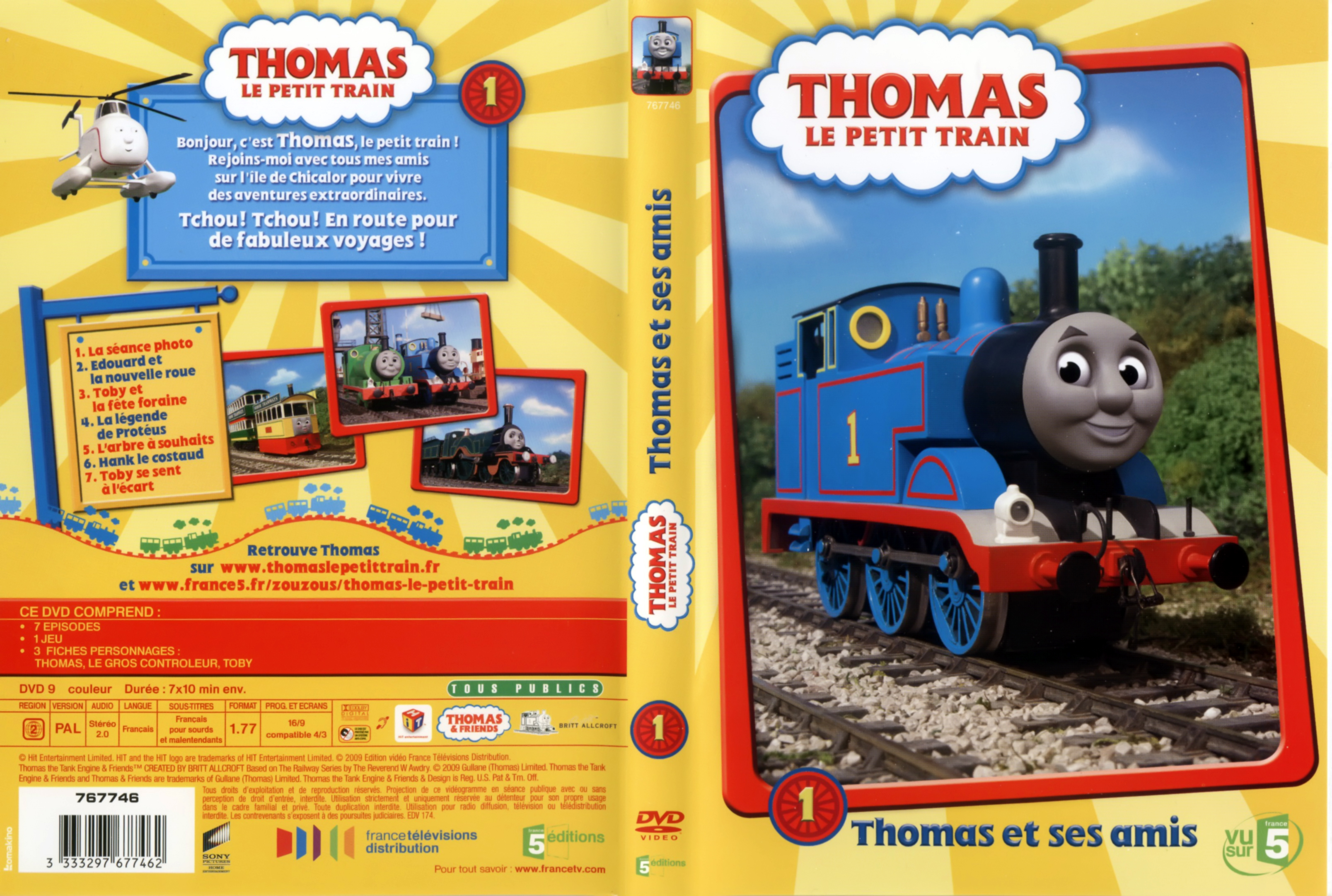 Jaquette DVD Thomas et ses amis vol 01 v2