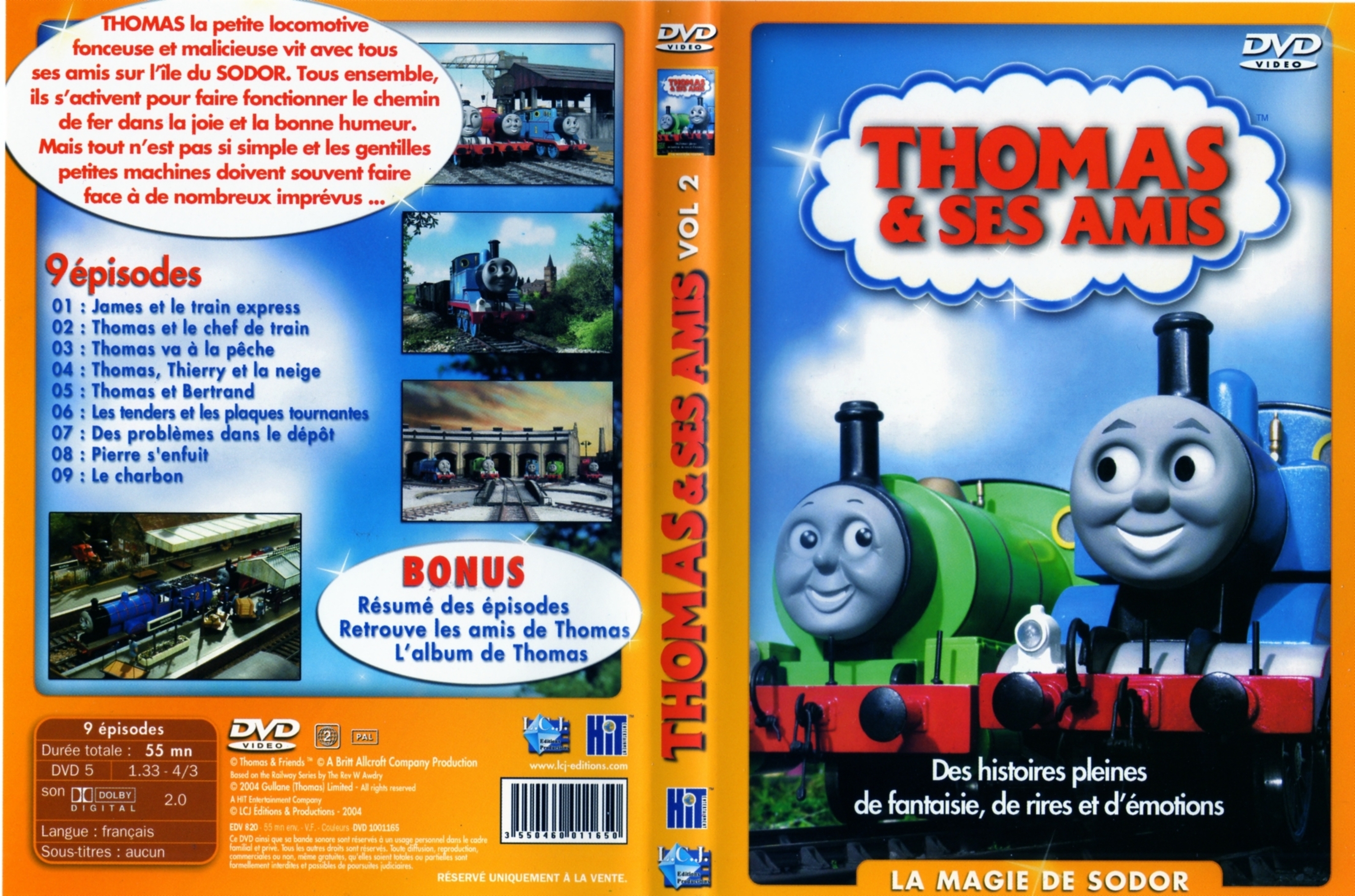 Jaquette DVD Thomas et ses amis vol 02