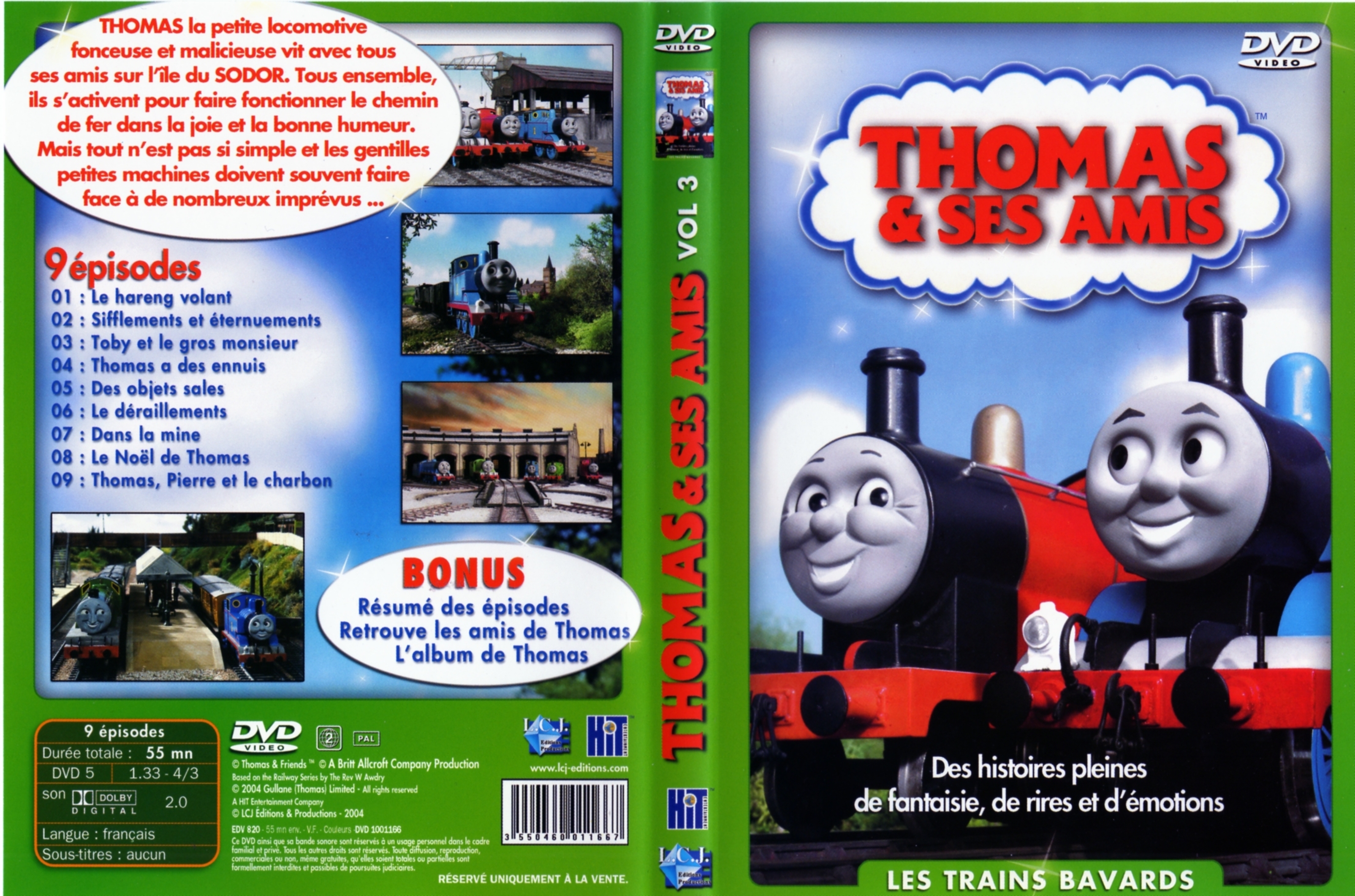 Jaquette DVD Thomas et ses amis vol 03