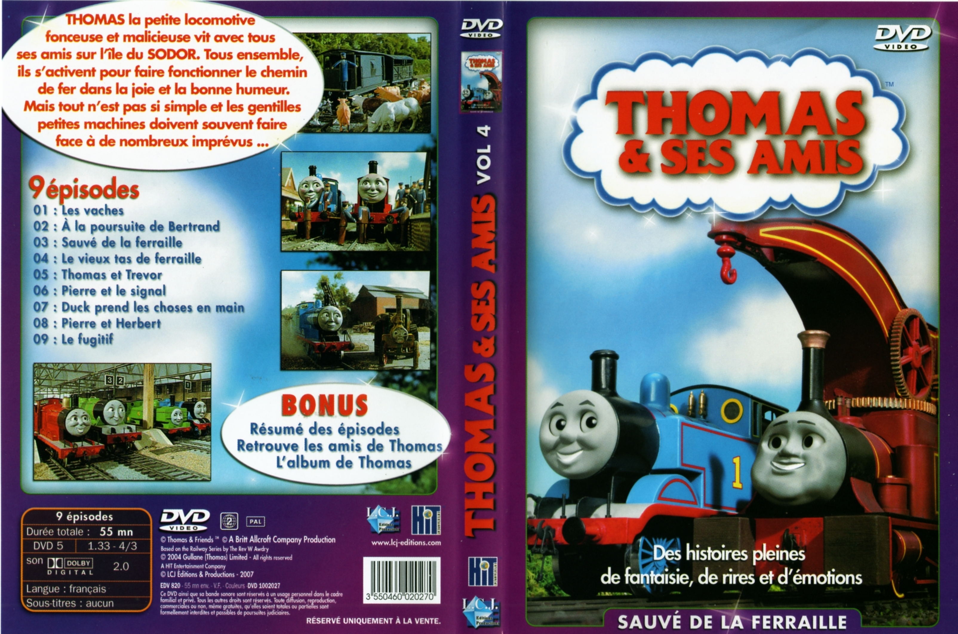 Jaquette DVD Thomas et ses amis vol 04