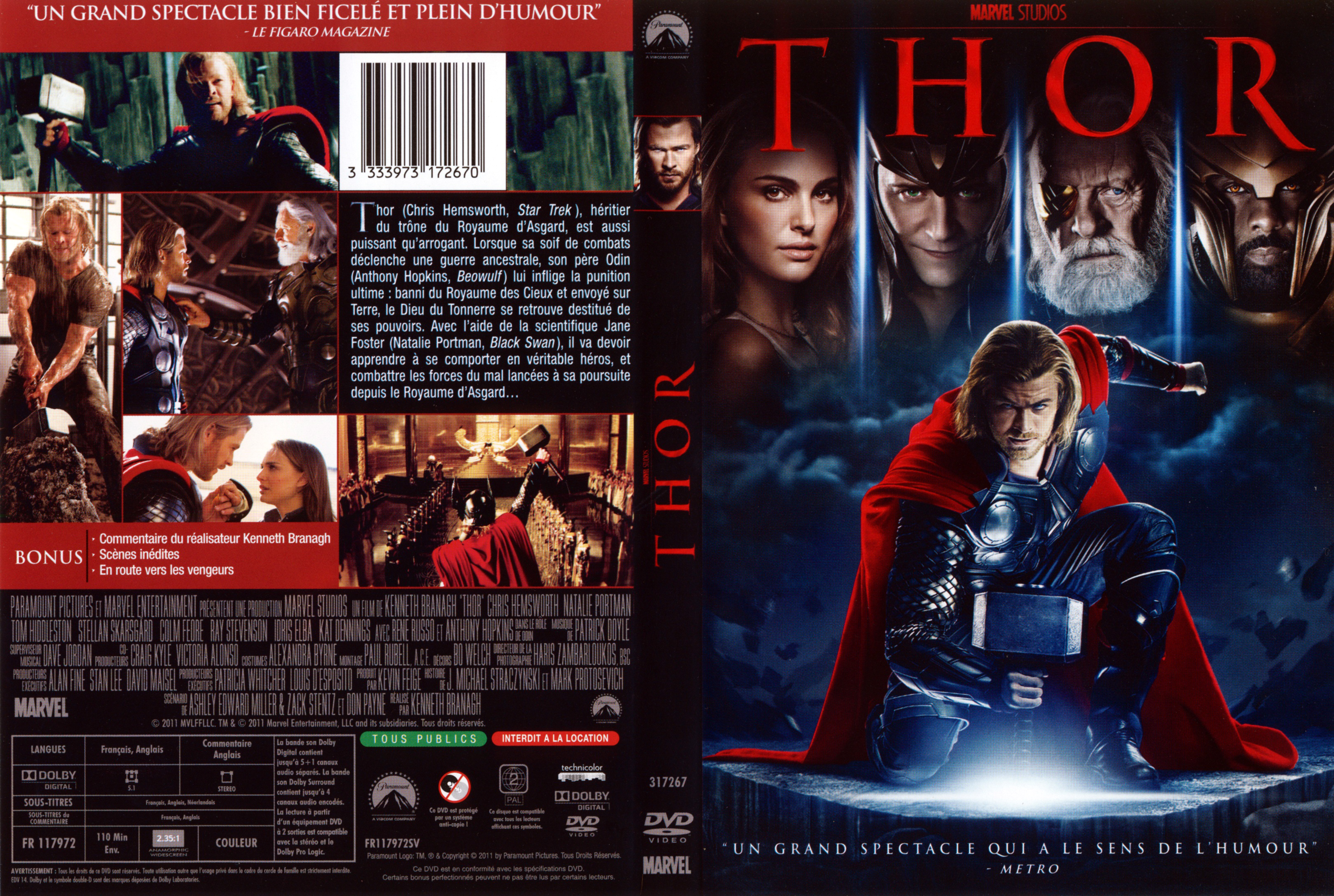 Jaquette DVD Thor