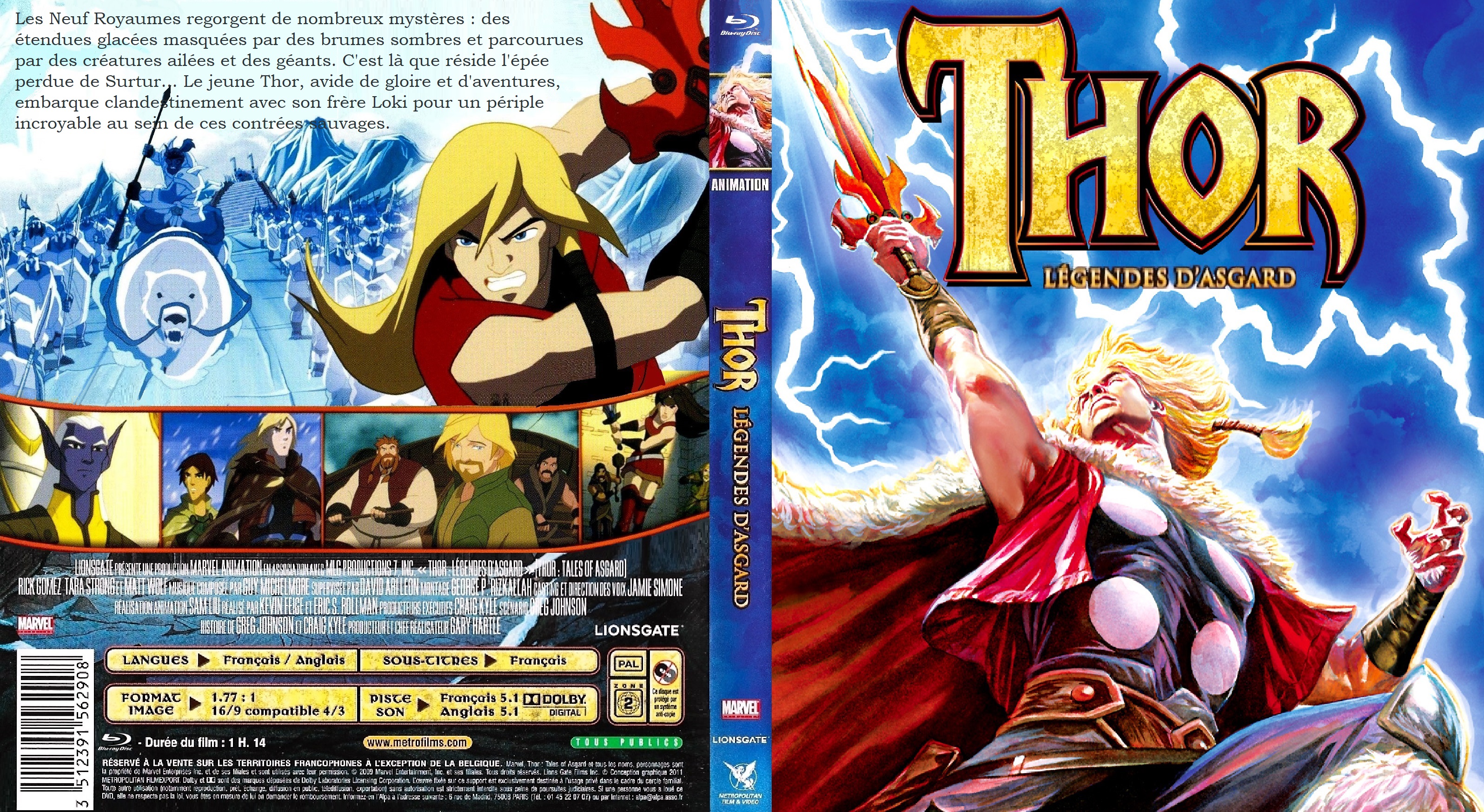 Jaquette DVD Thor Lgendes d