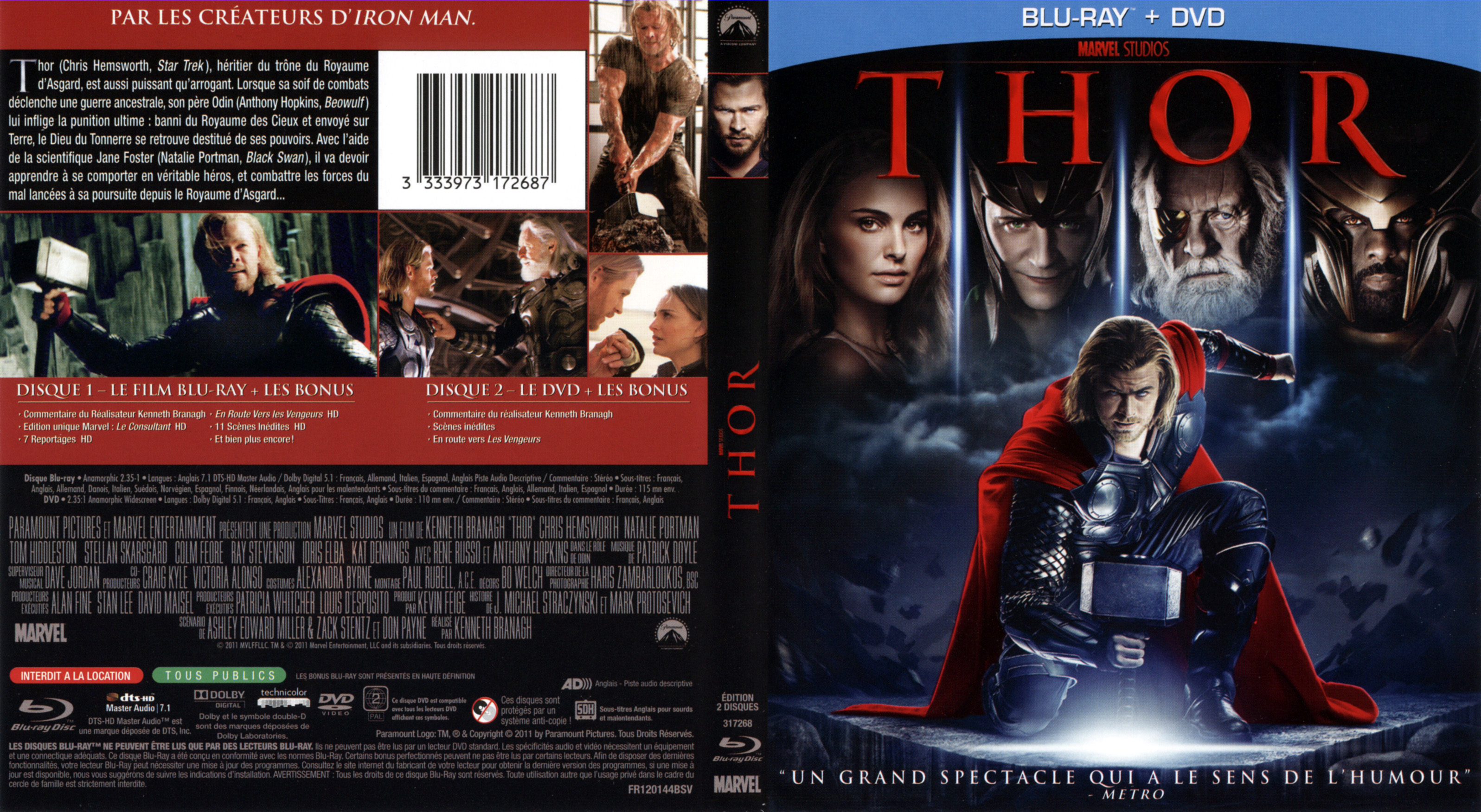 Jaquette DVD Thor (BLU-RAY)