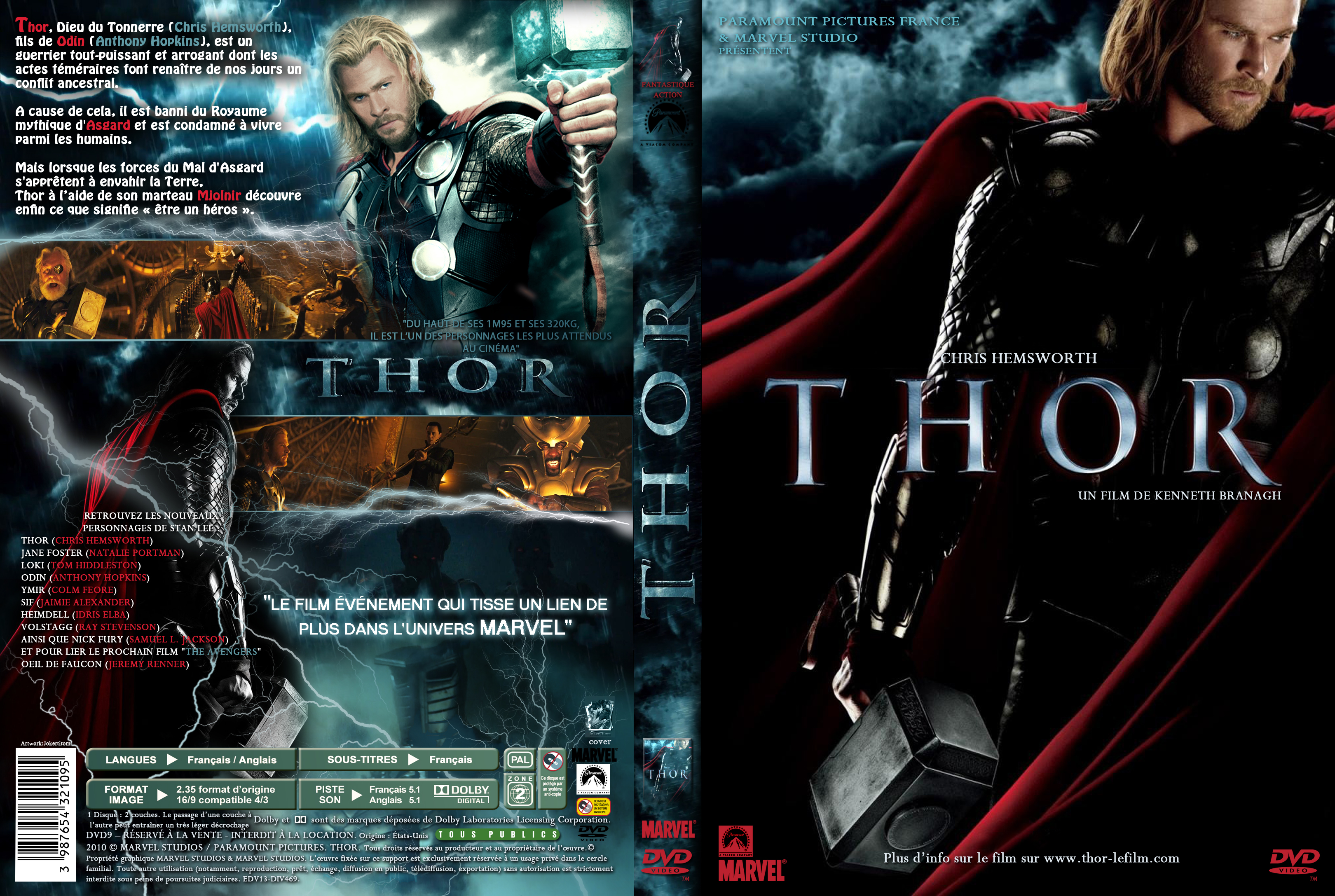 Jaquette DVD Thor custom