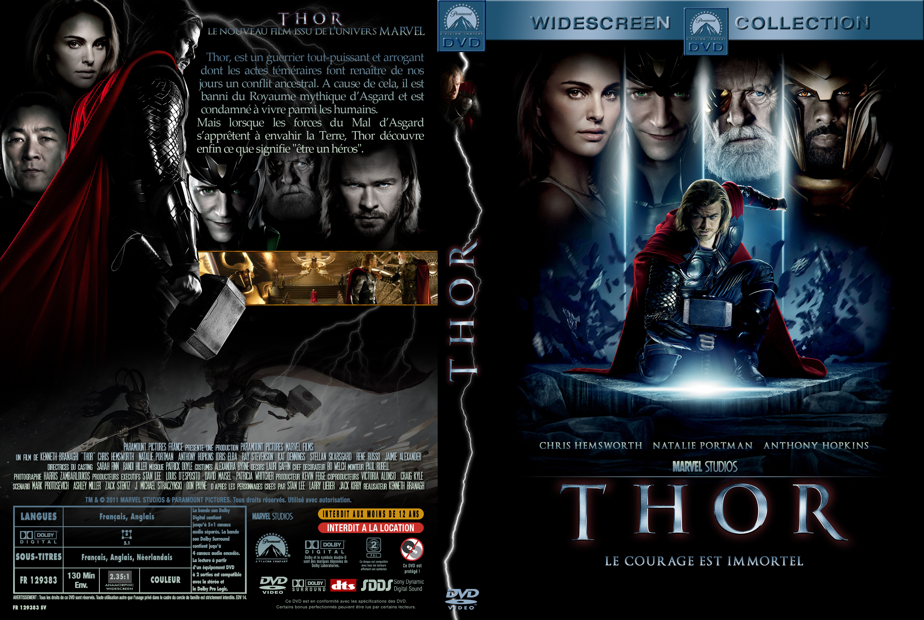 Jaquette DVD Thor custom v2