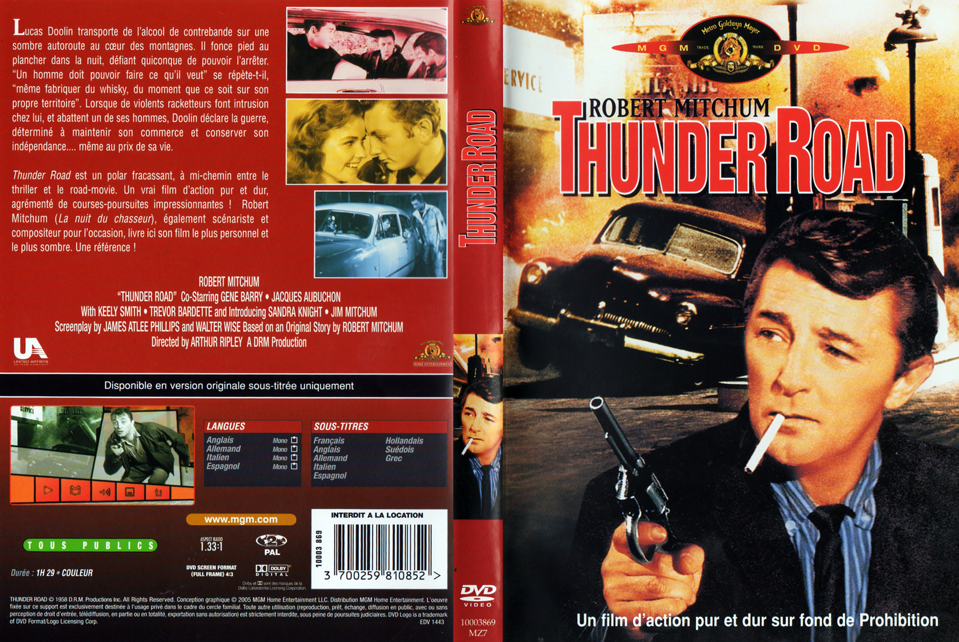 Jaquette DVD Thunder Road