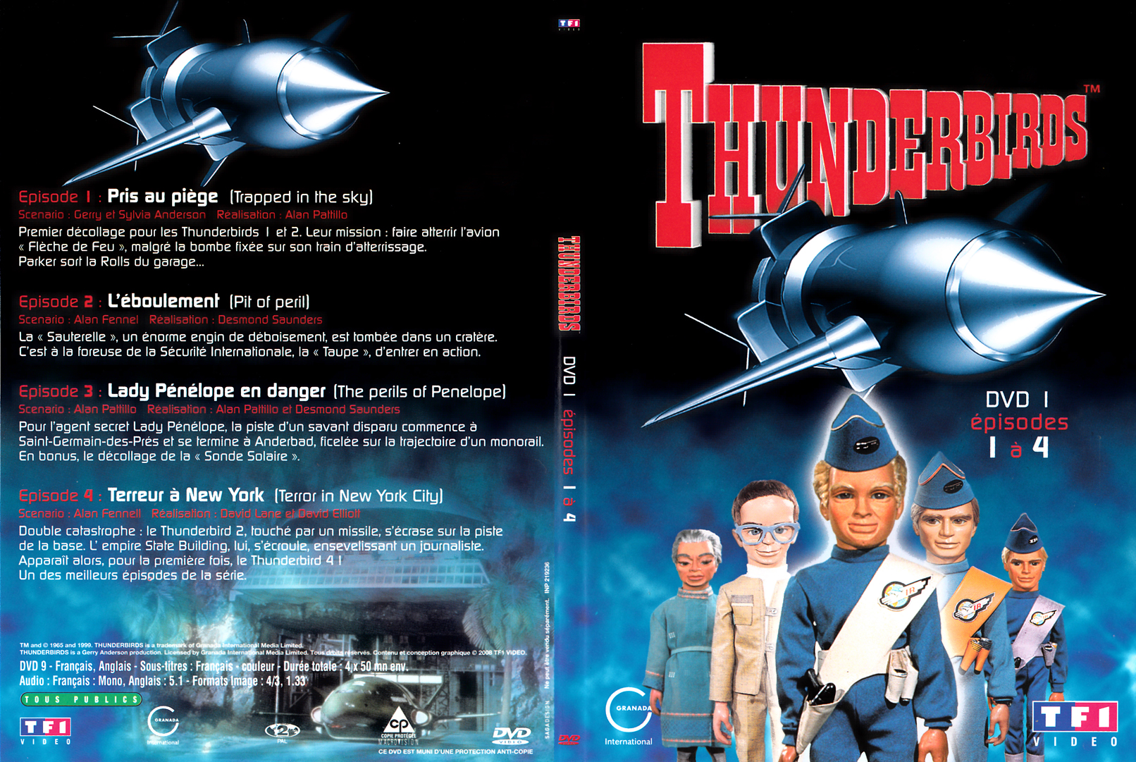 Jaquette DVD Thunderbirds les sentinelles de l