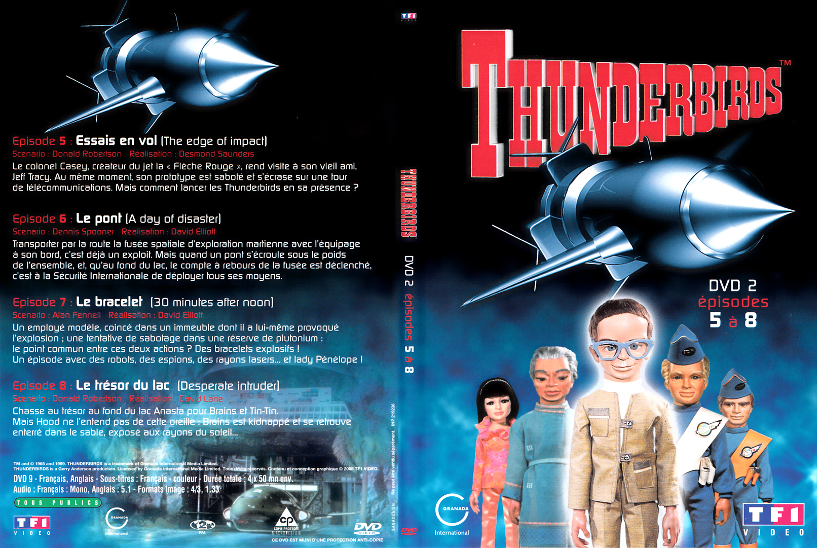 Jaquette DVD Thunderbirds les sentinelles de l