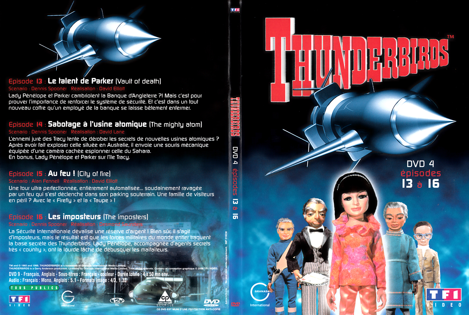 Jaquette DVD Thunderbirds les sentinelles de l