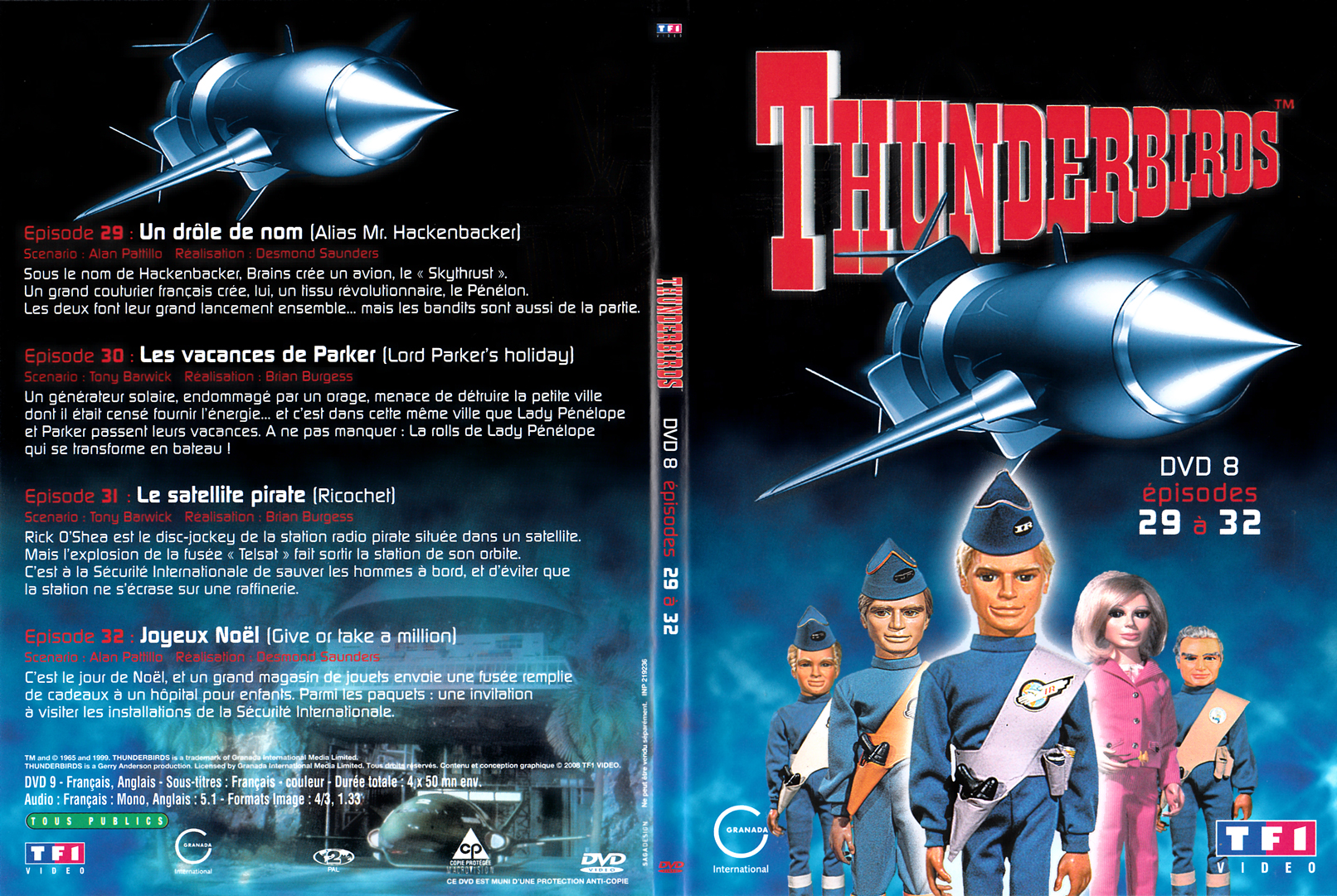 Jaquette DVD Thunderbirds les sentinelles de l