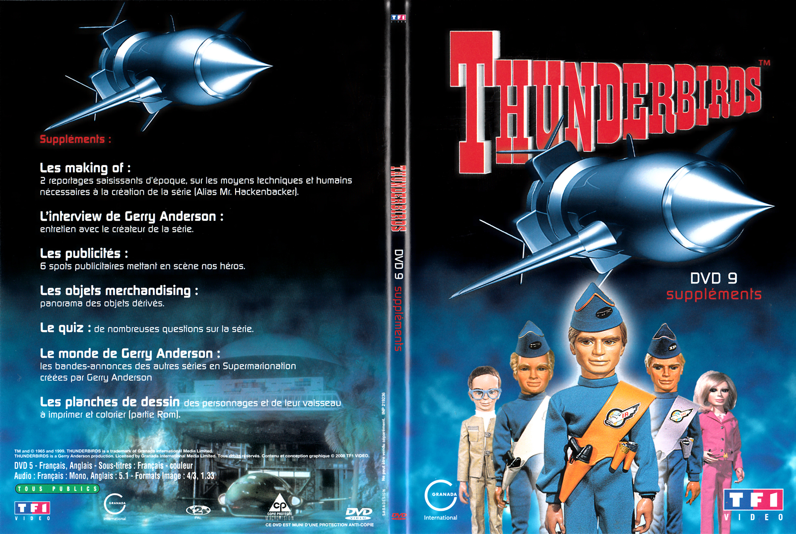 Jaquette DVD Thunderbirds les sentinelles de l