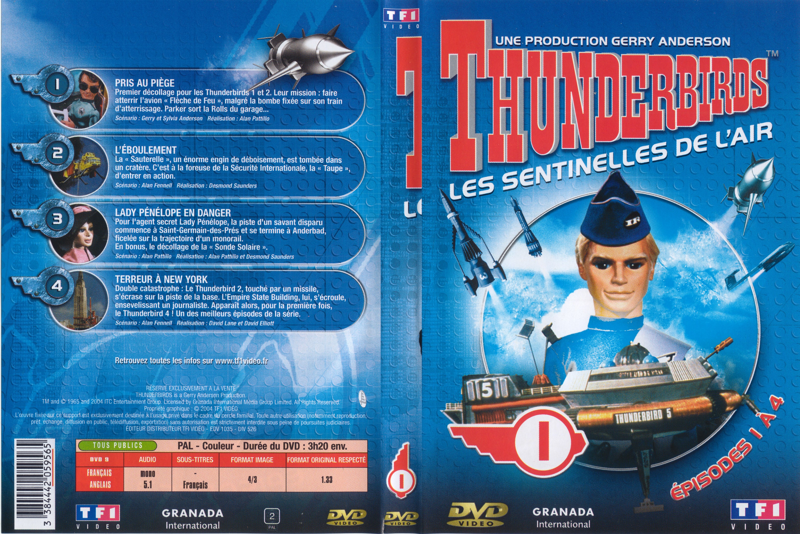 Jaquette DVD Thunderbirds vol 1
