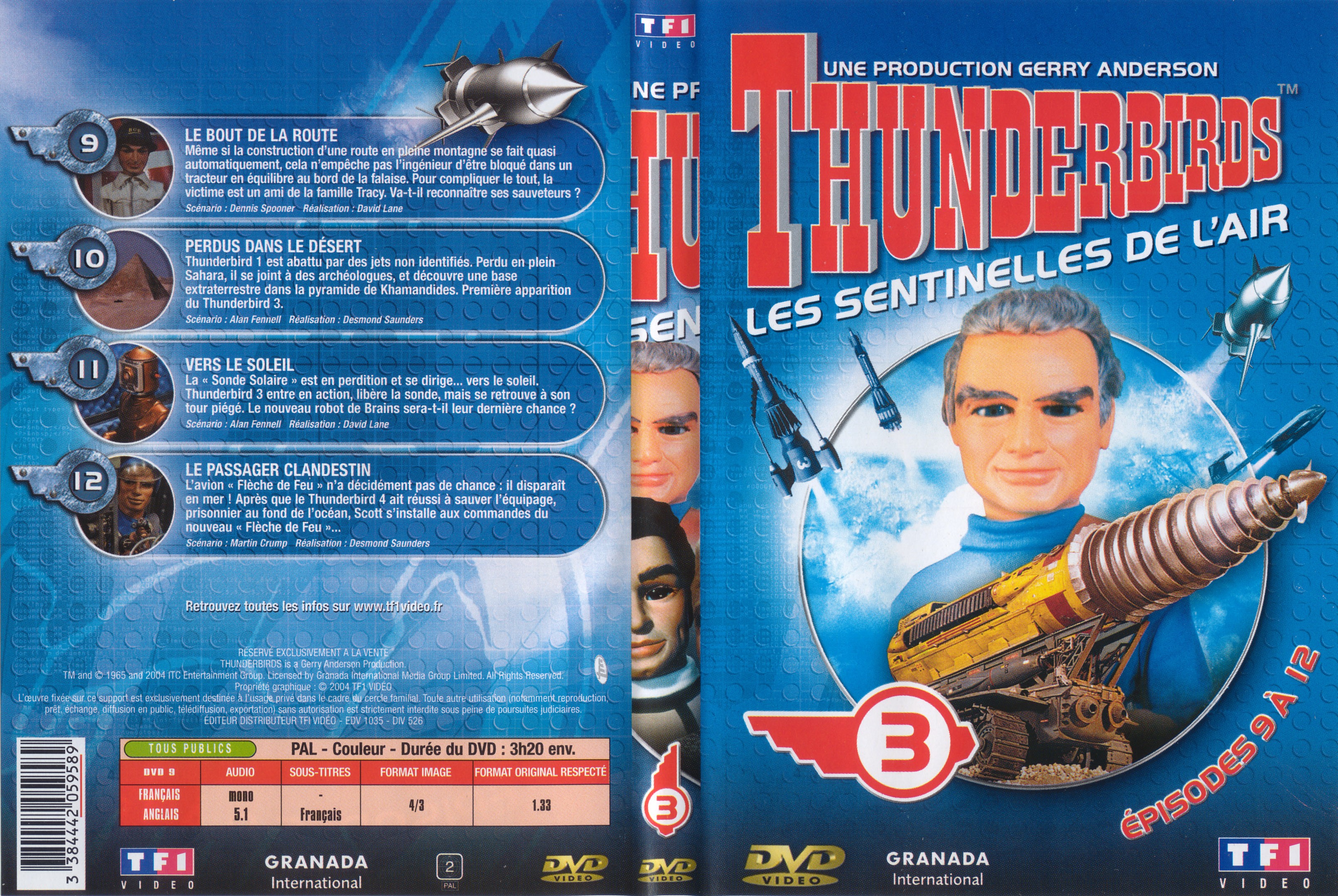 Jaquette DVD Thunderbirds vol 3