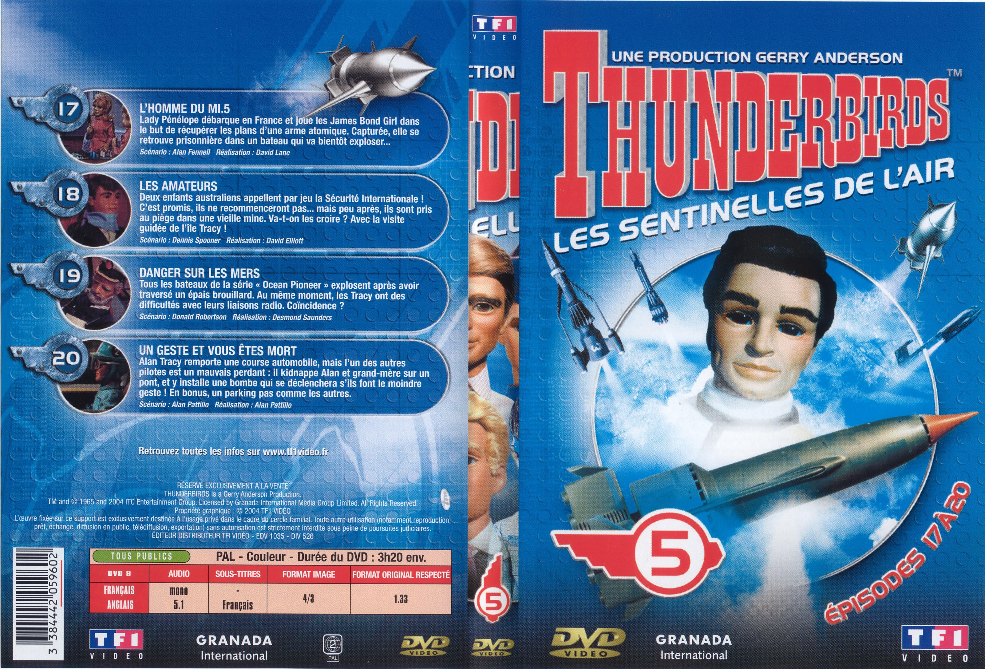 Jaquette DVD Thunderbirds vol 5