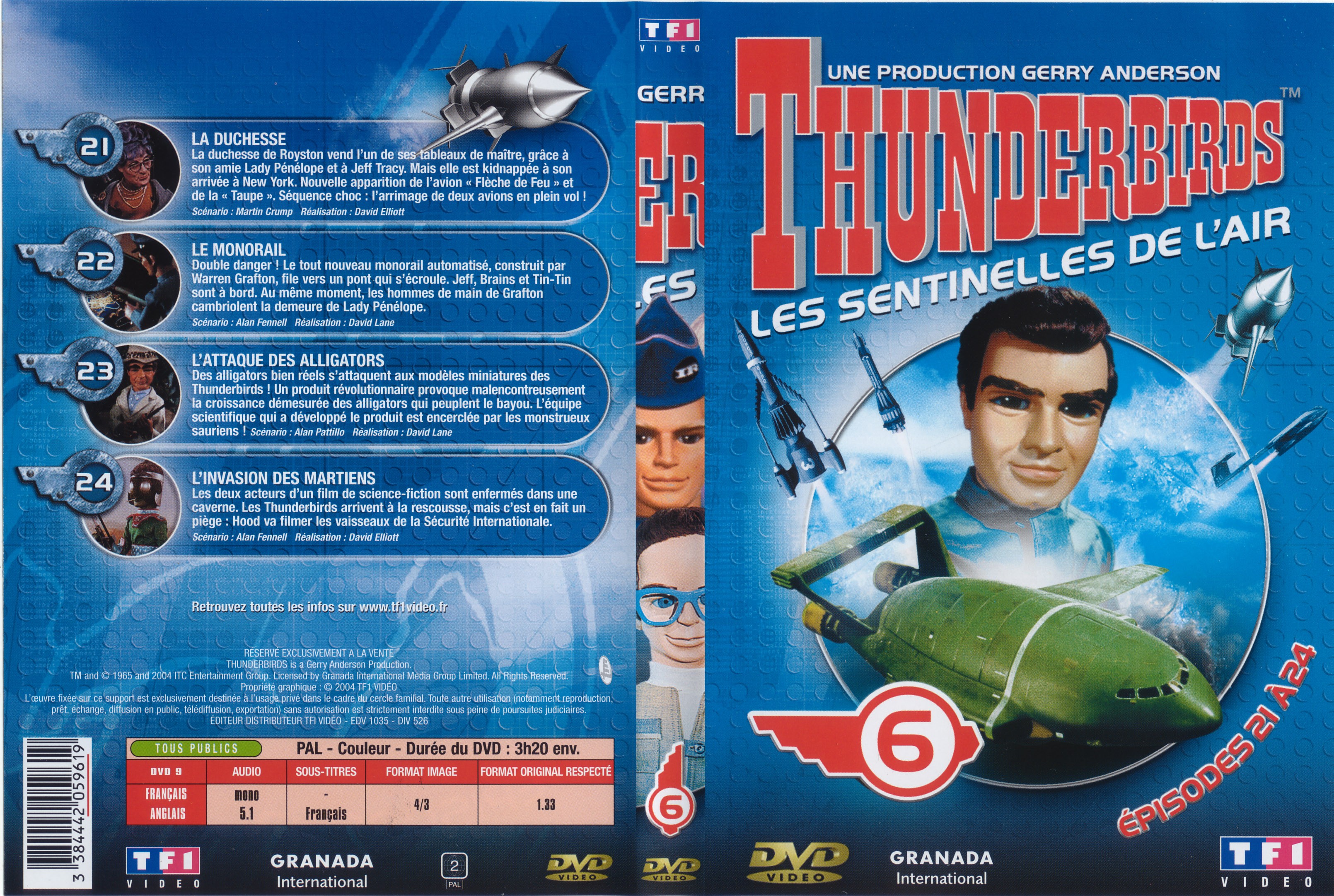 Jaquette DVD Thunderbirds vol 6