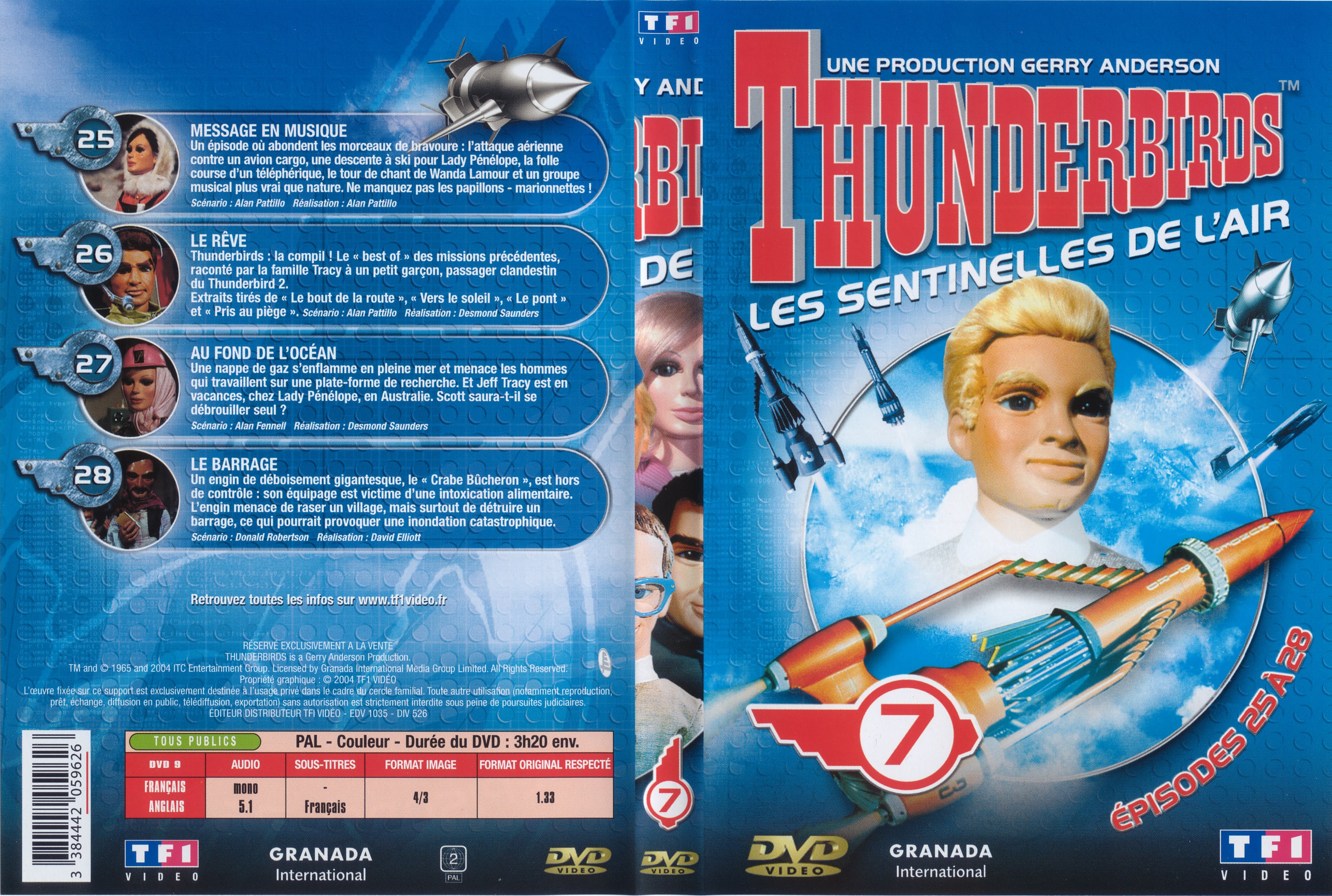 Jaquette DVD Thunderbirds vol 7