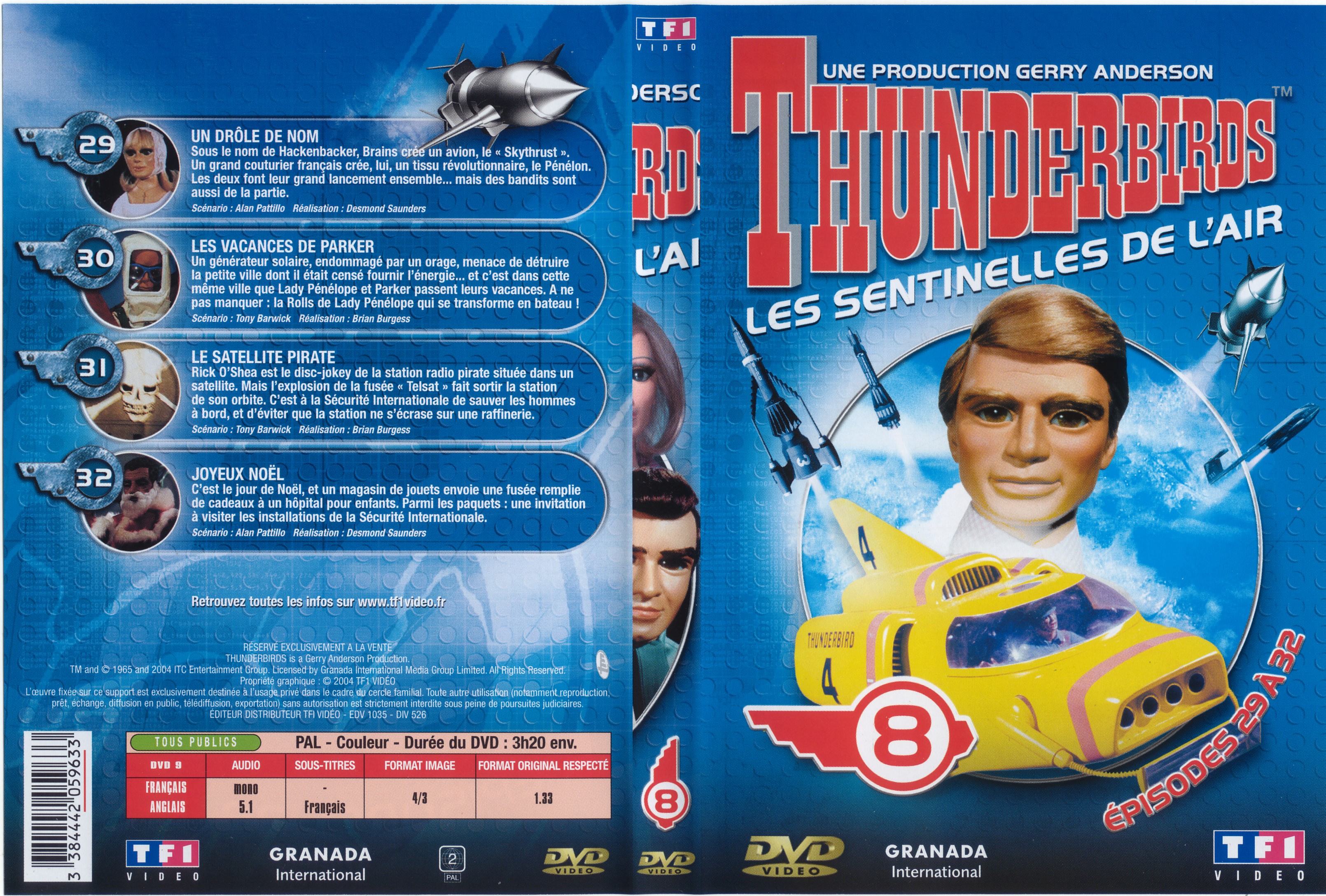 Jaquette DVD Thunderbirds vol 8