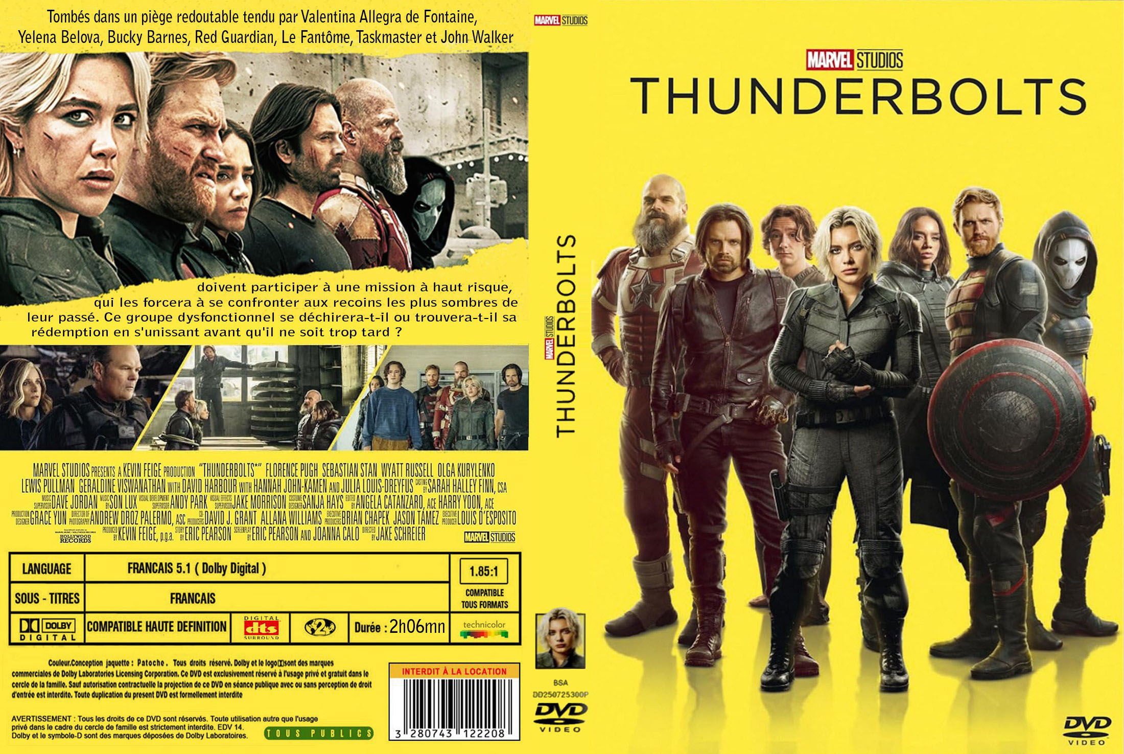 Jaquette DVD Thunderbolts custom