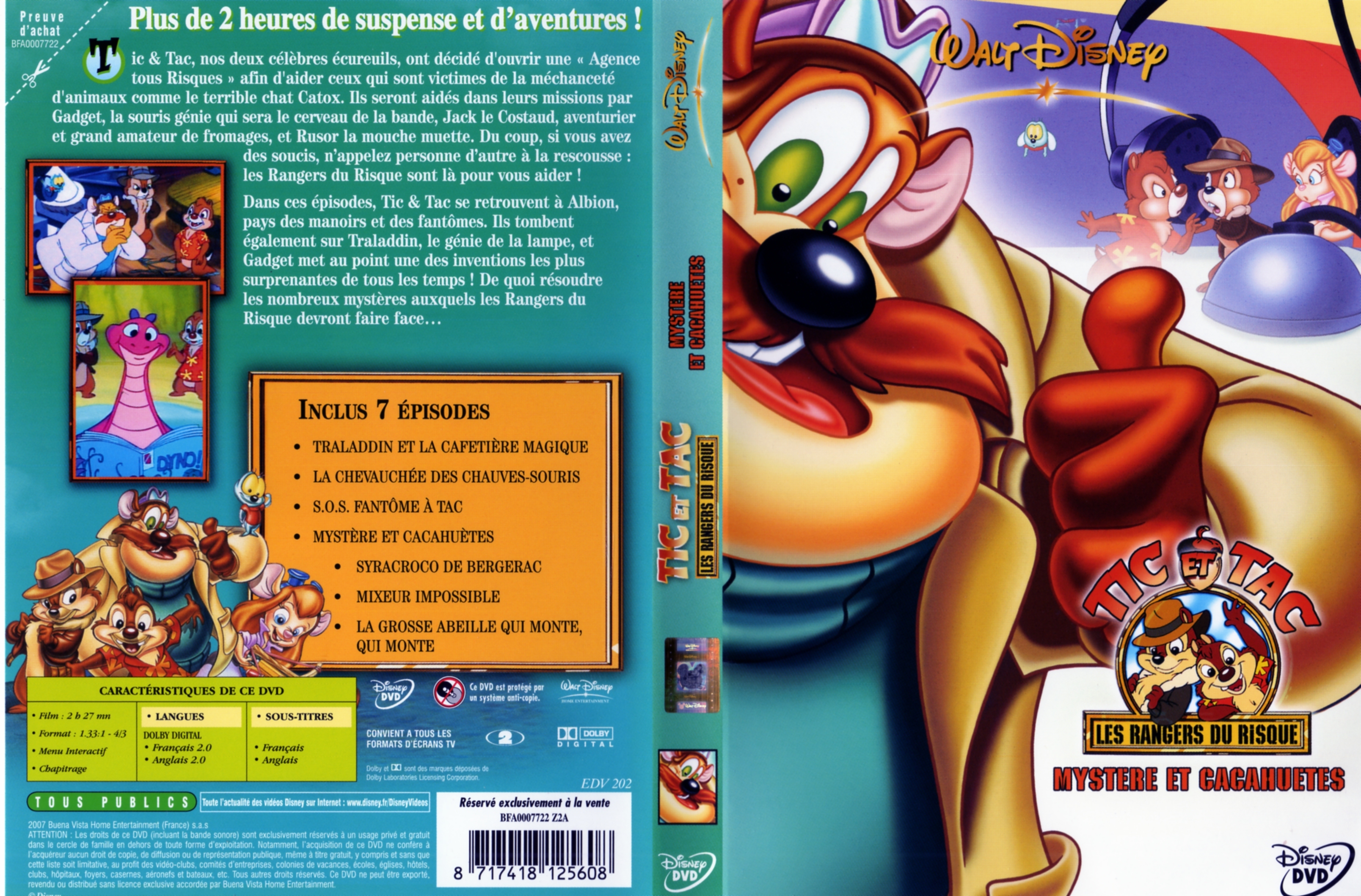 Jaquette DVD Tic et Tac - Mystre et cacahutes