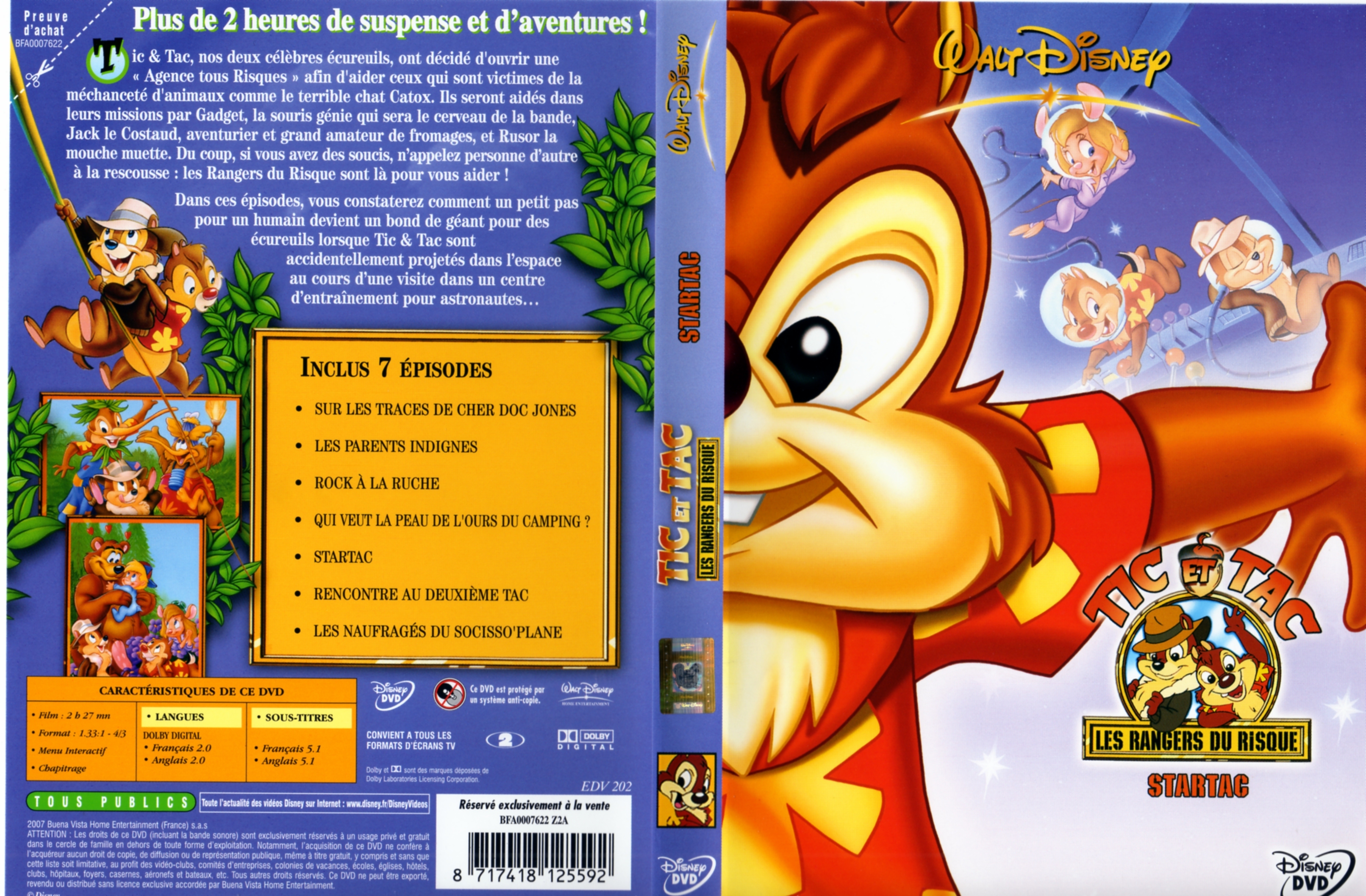 Jaquette DVD Tic et Tac - Startac