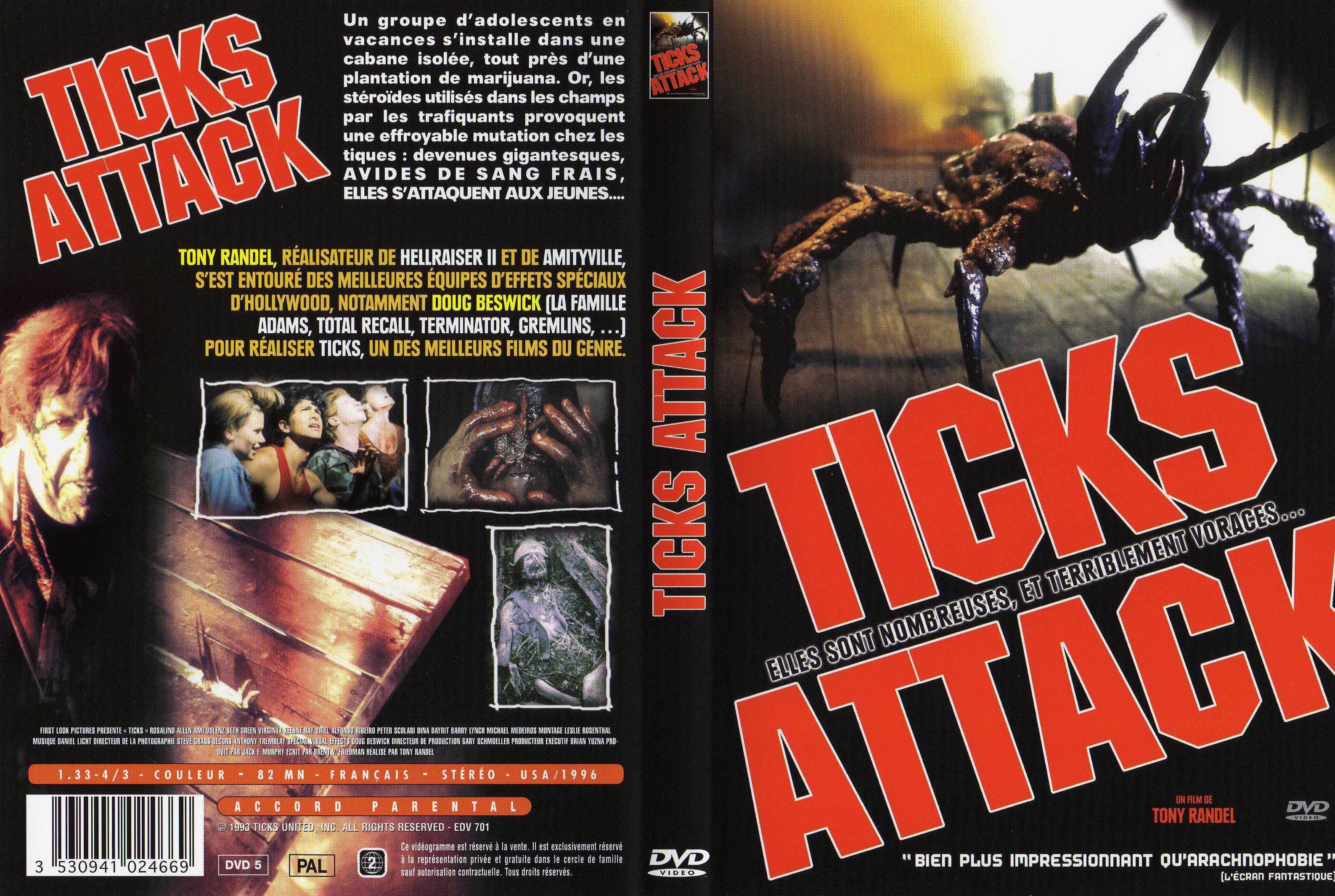 Jaquette DVD Ticks attack