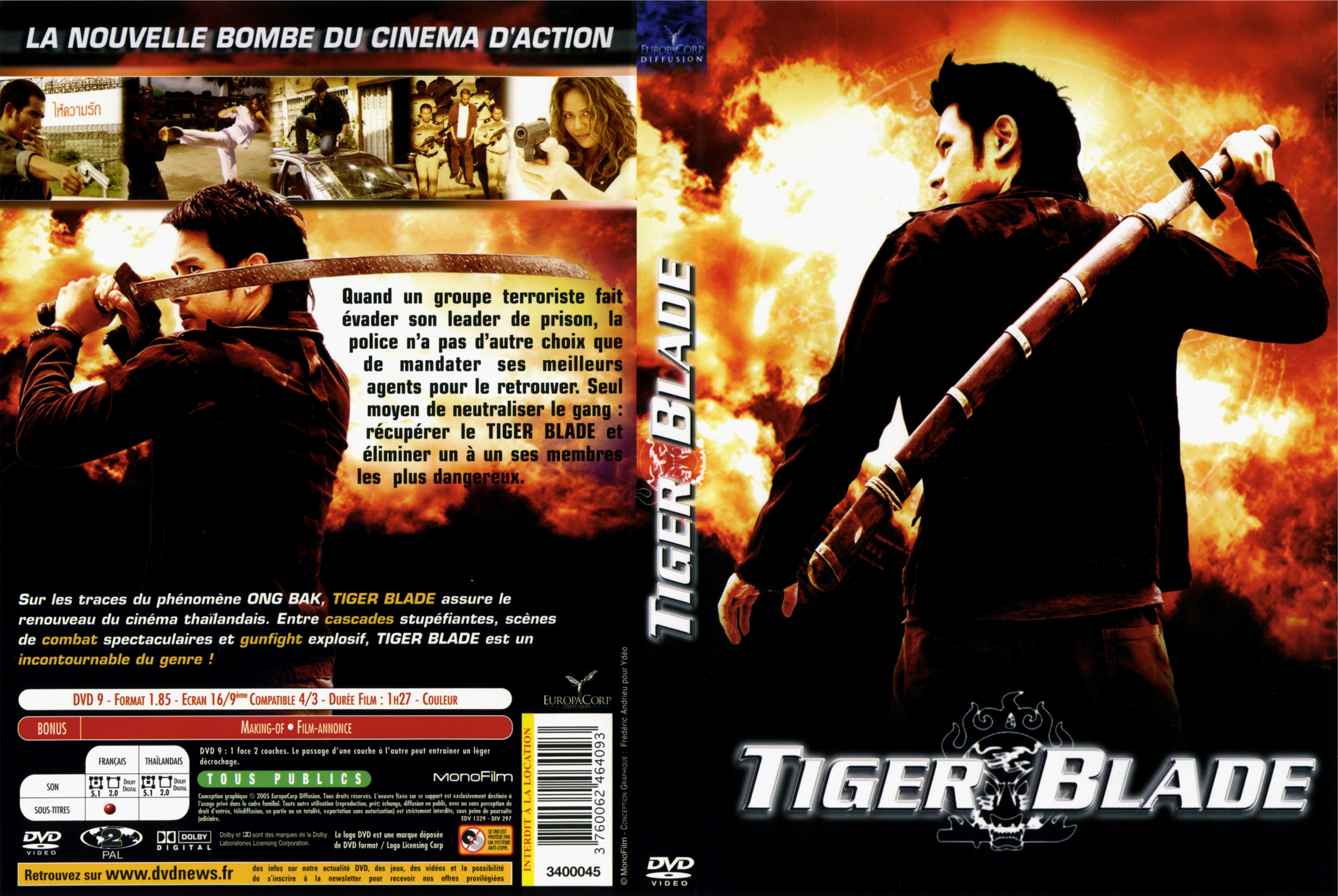 Jaquette DVD Tiger blade
