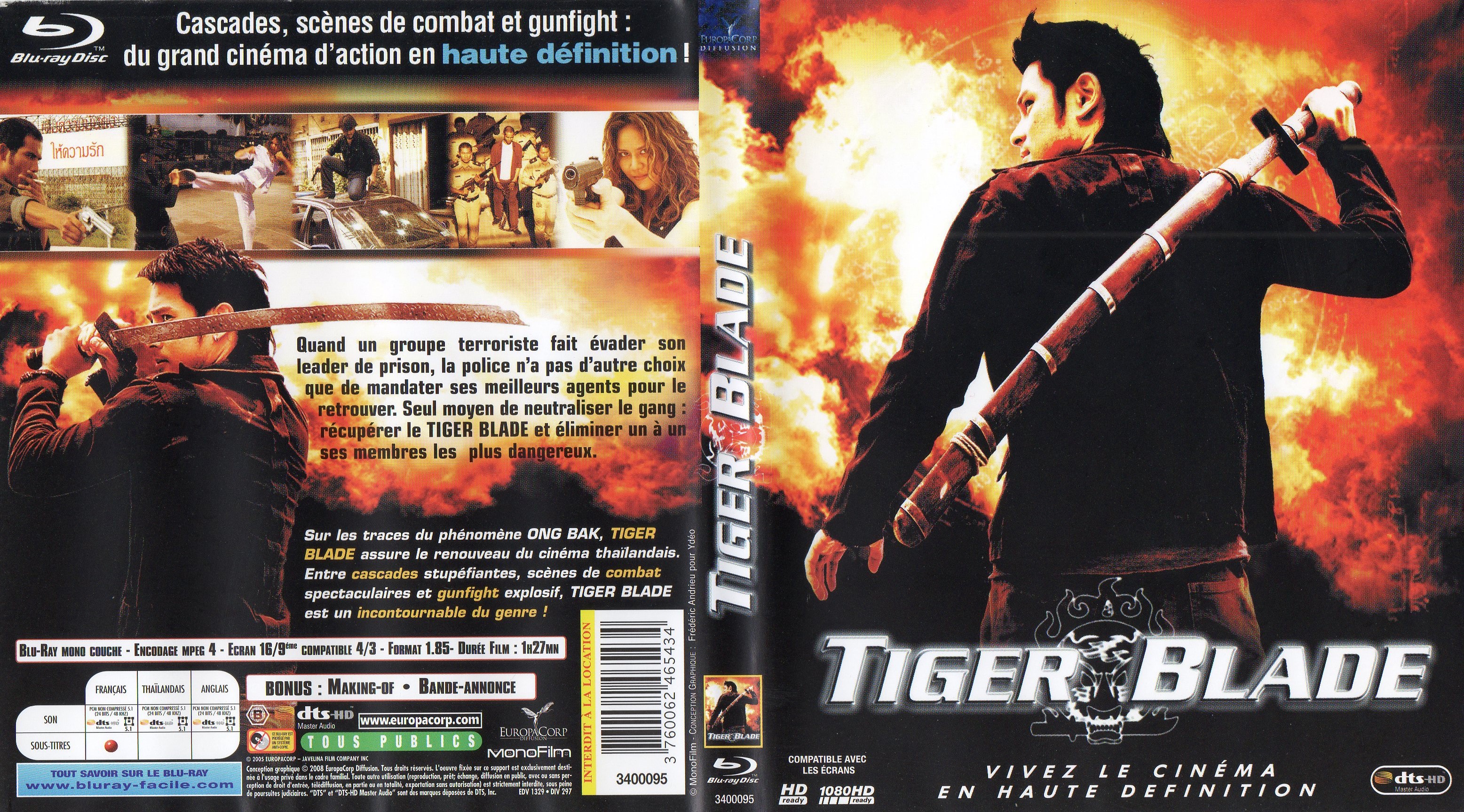 Jaquette DVD Tiger blade (BLU-RAY)