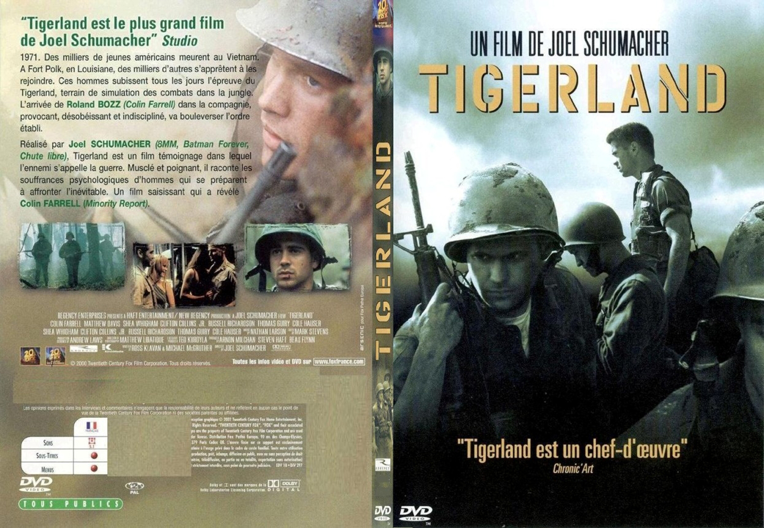 Jaquette DVD Tigerland - SLIM
