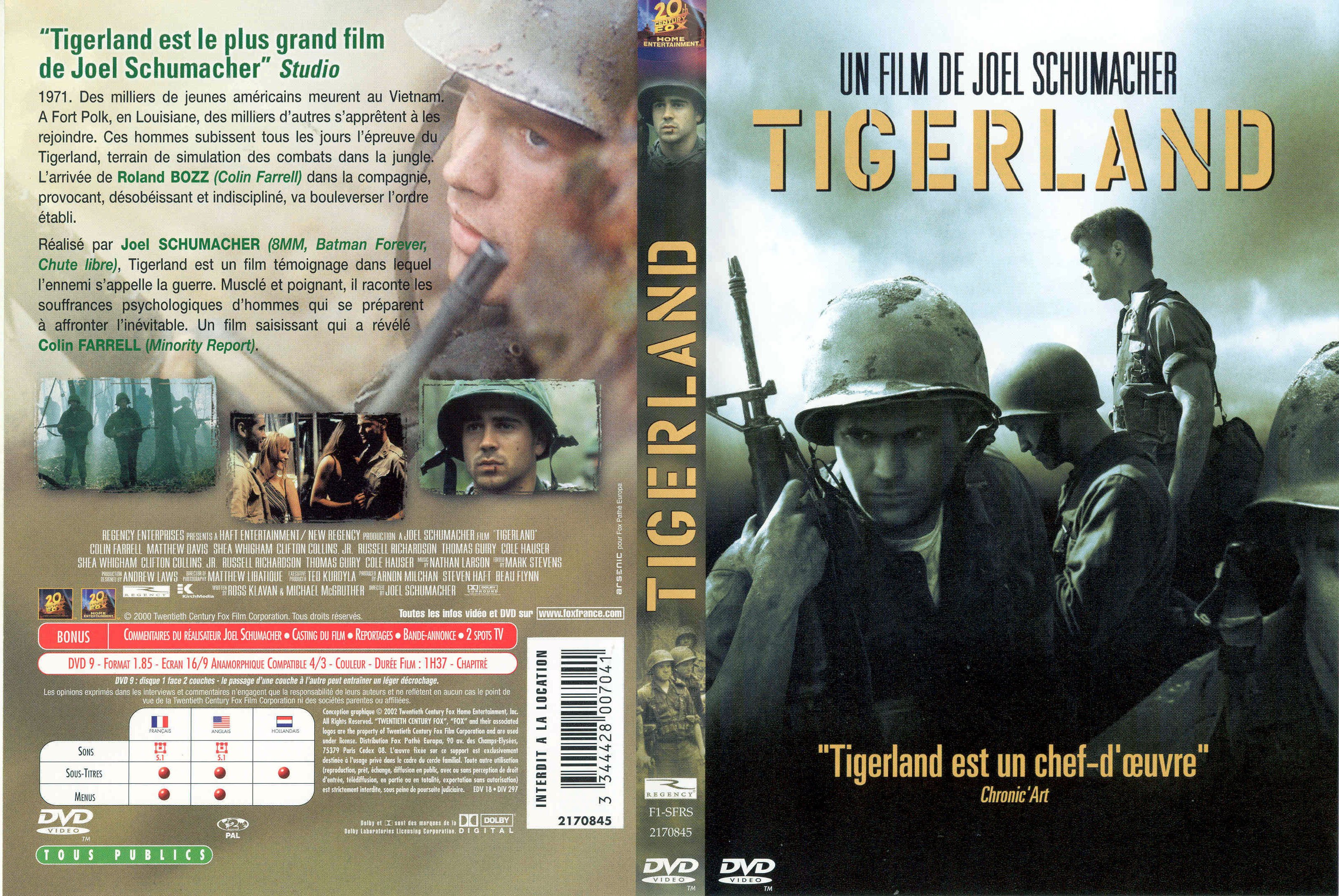 Jaquette DVD Tigerland v2