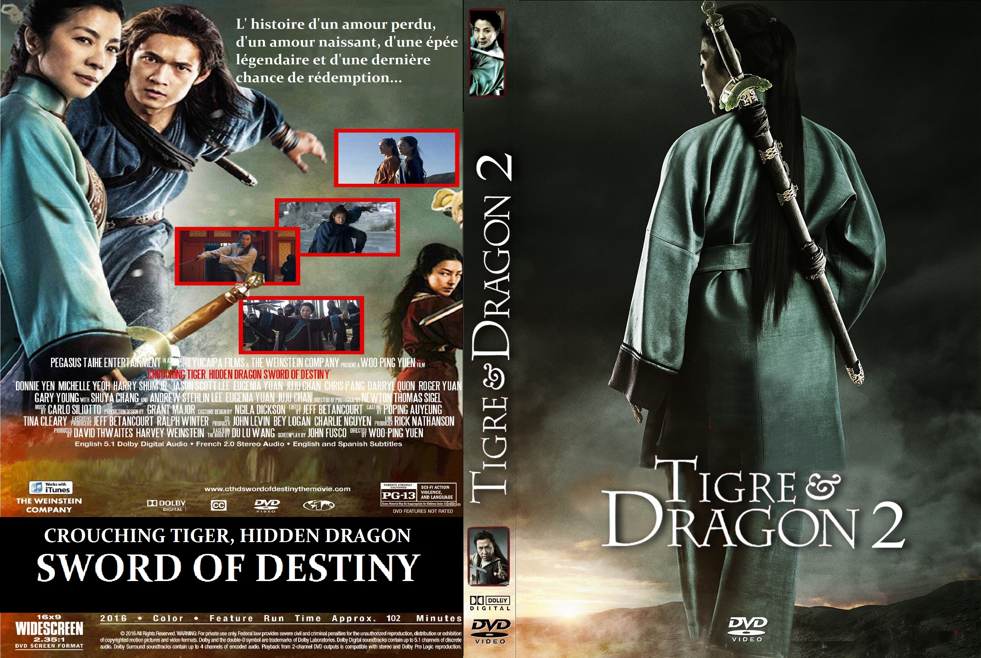 Jaquette DVD Tigre et dragon 2 custom