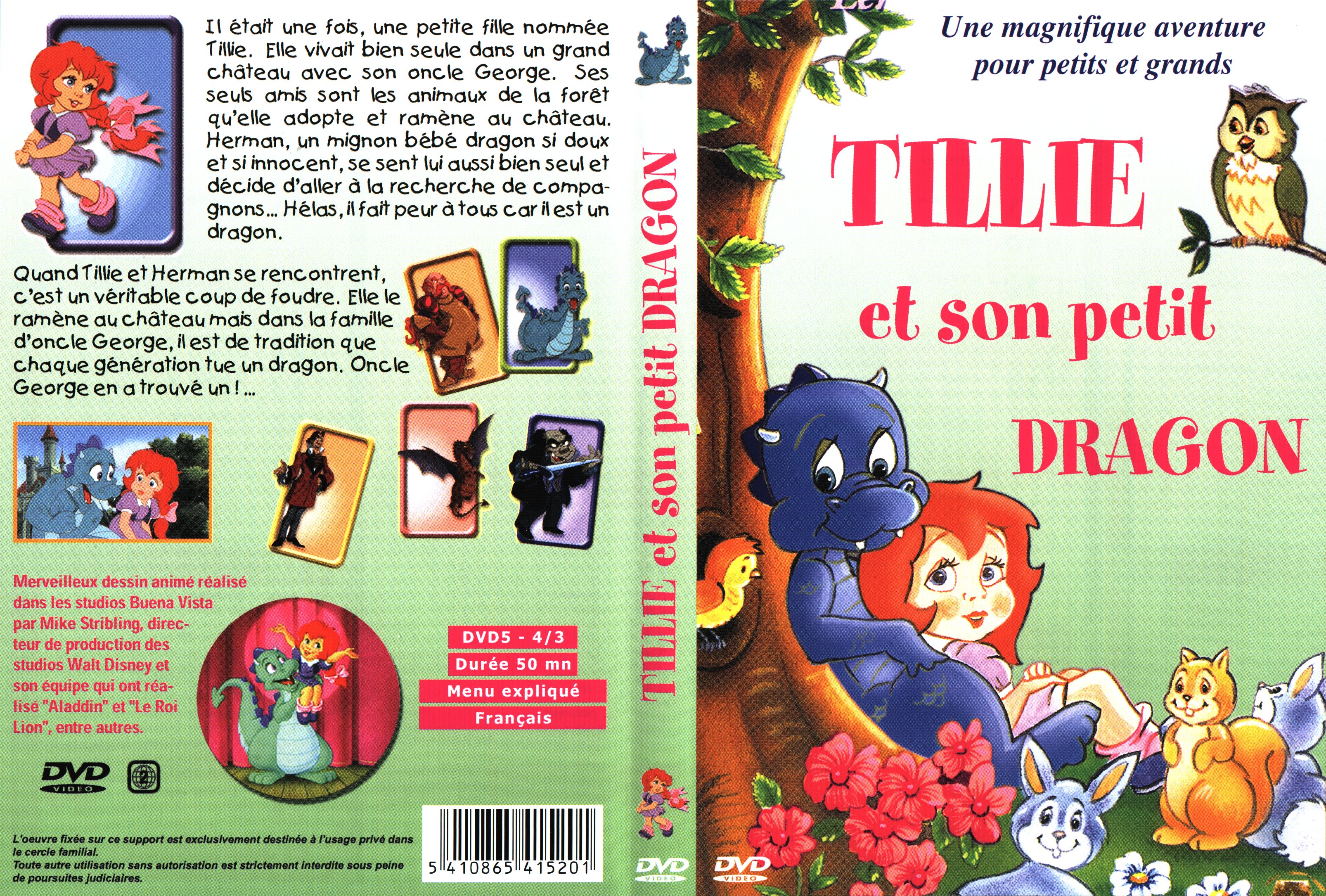 Jaquette DVD Tillie et son petit dragon