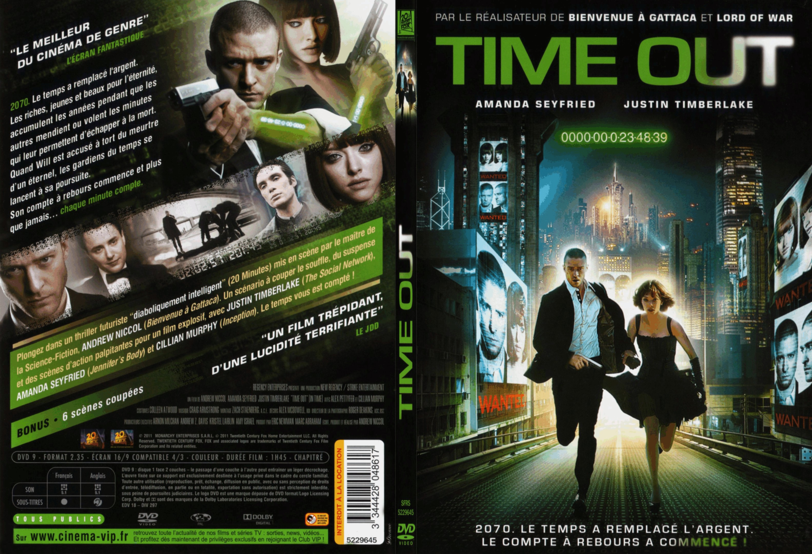 Jaquette DVD Time Out - SLIM