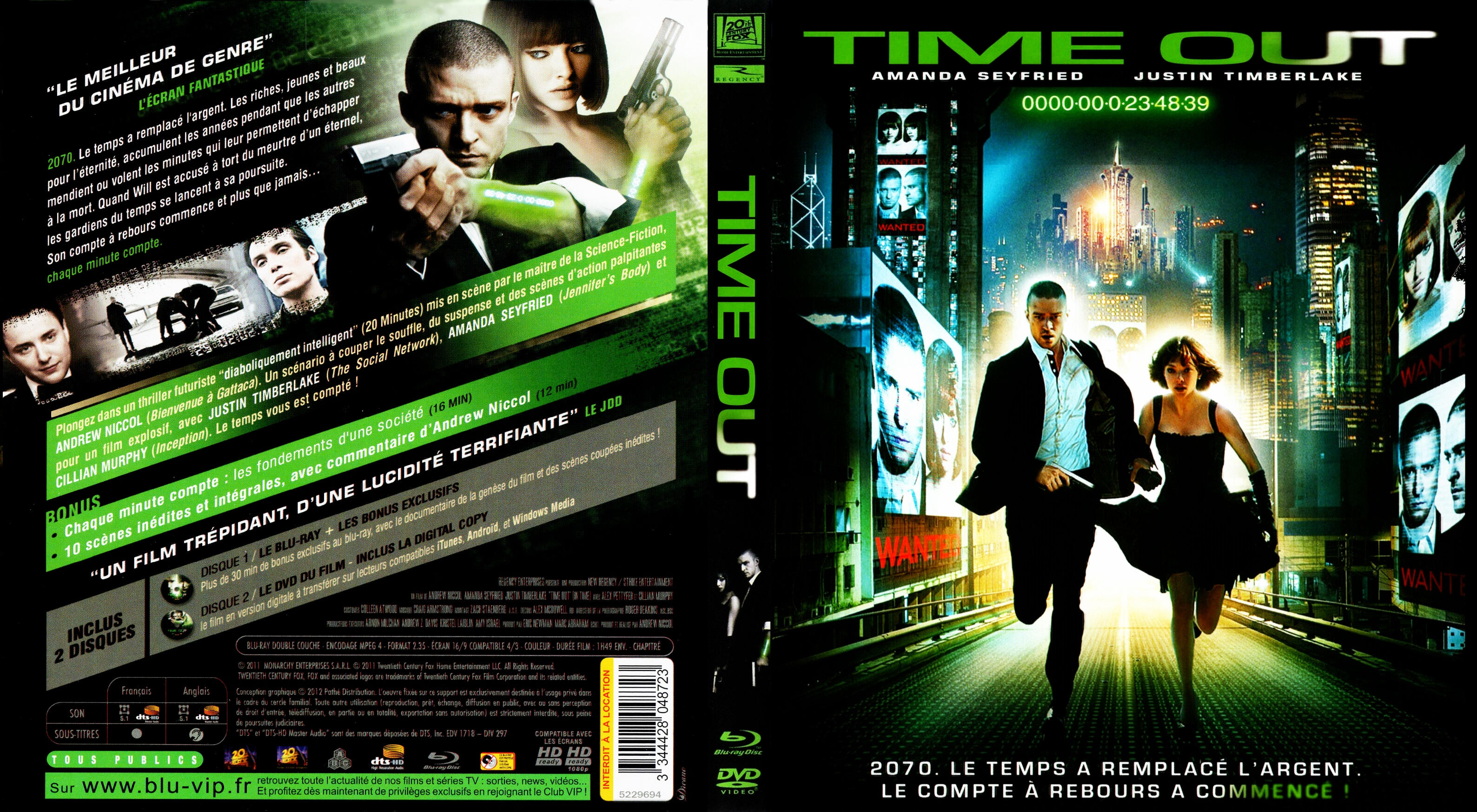Jaquette DVD Time Out custom (BLU-RAY) v2