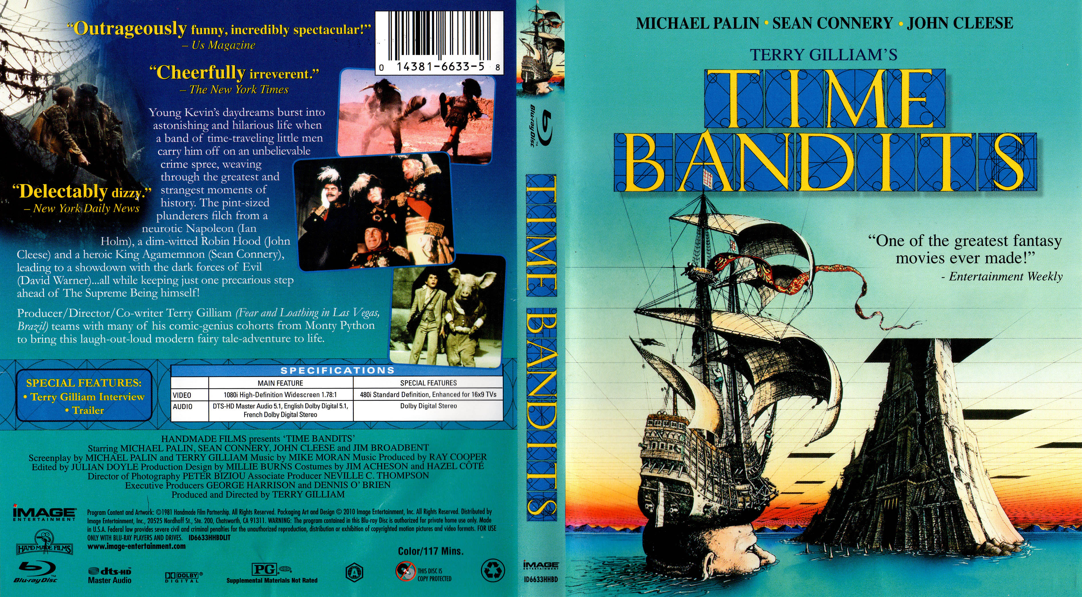Jaquette DVD Time bandits - Bandits, bandits Zone 1 (BLU-RAY)