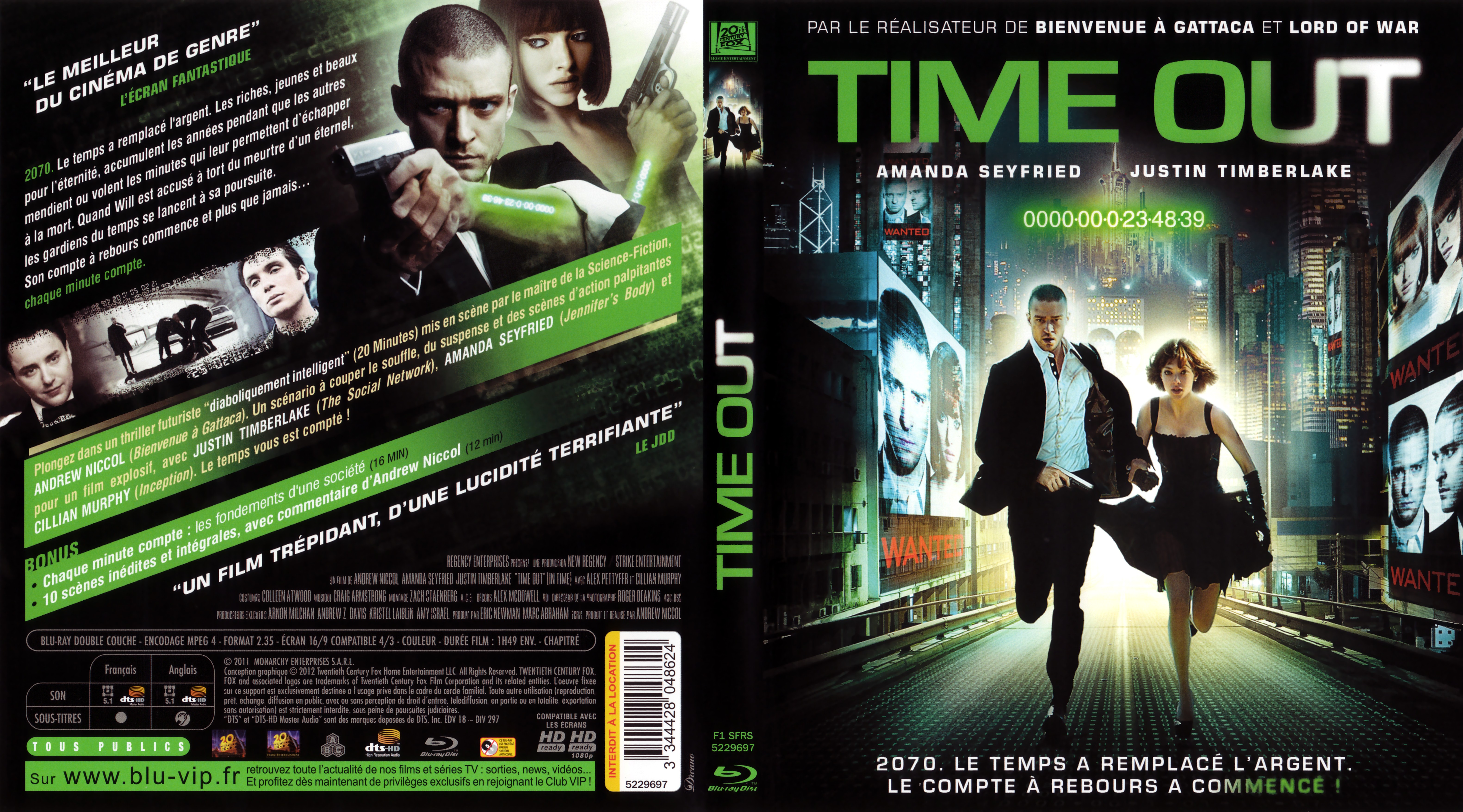 Jaquette DVD Time out (BLU-RAY) v2