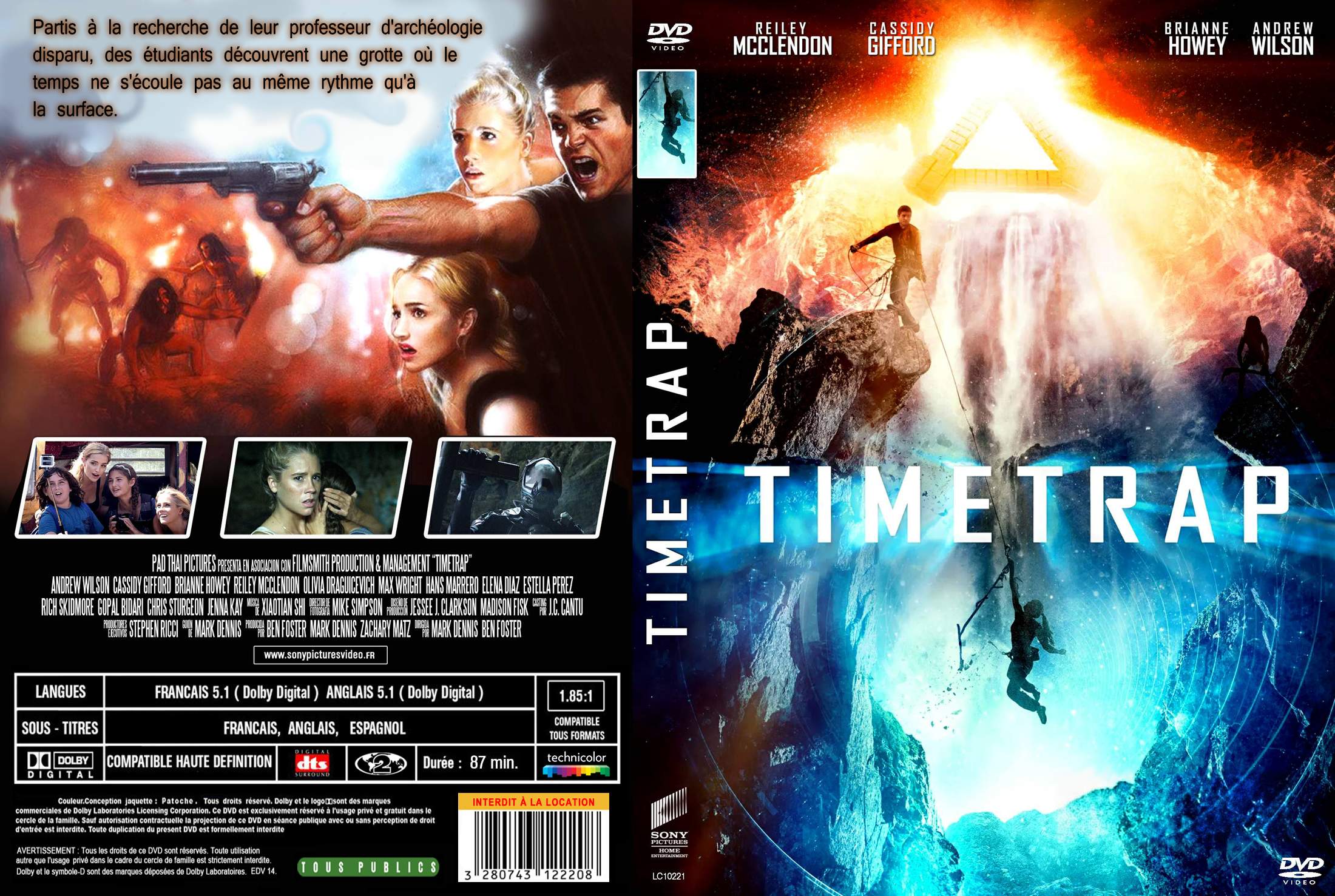 Jaquette DVD Time trap custom