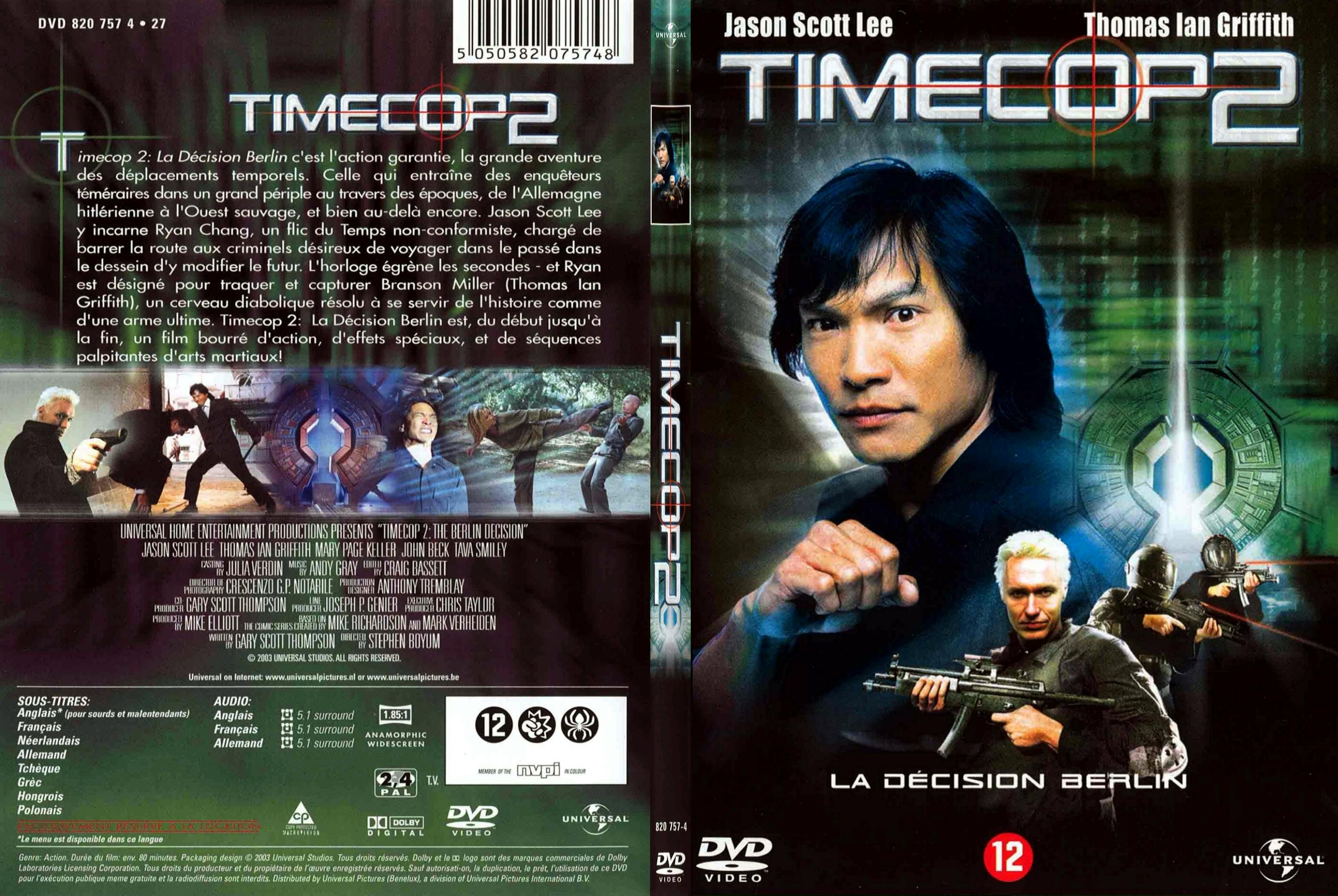 Jaquette DVD Timecop 2 - SLIM