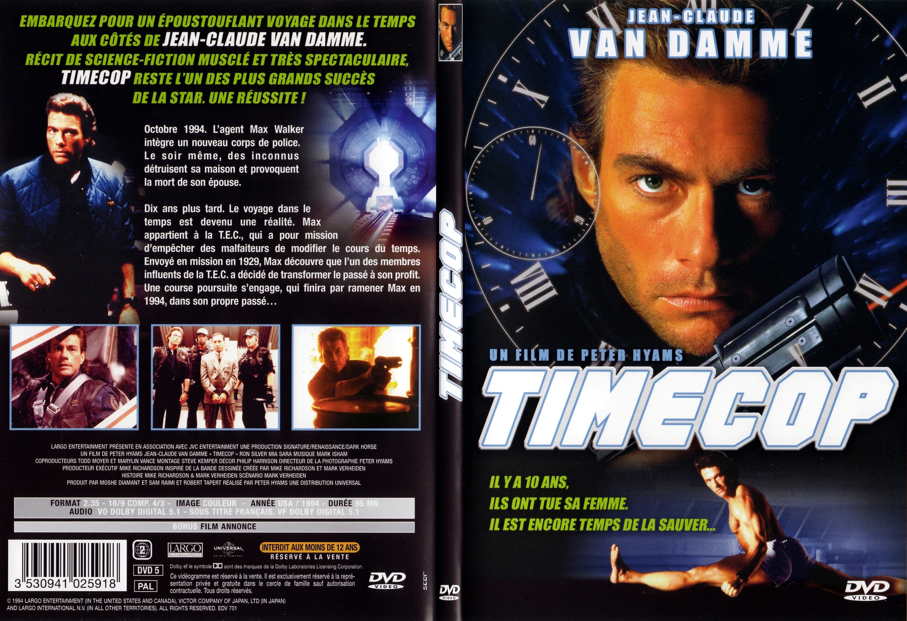 Jaquette DVD Timecop - SLIM v2