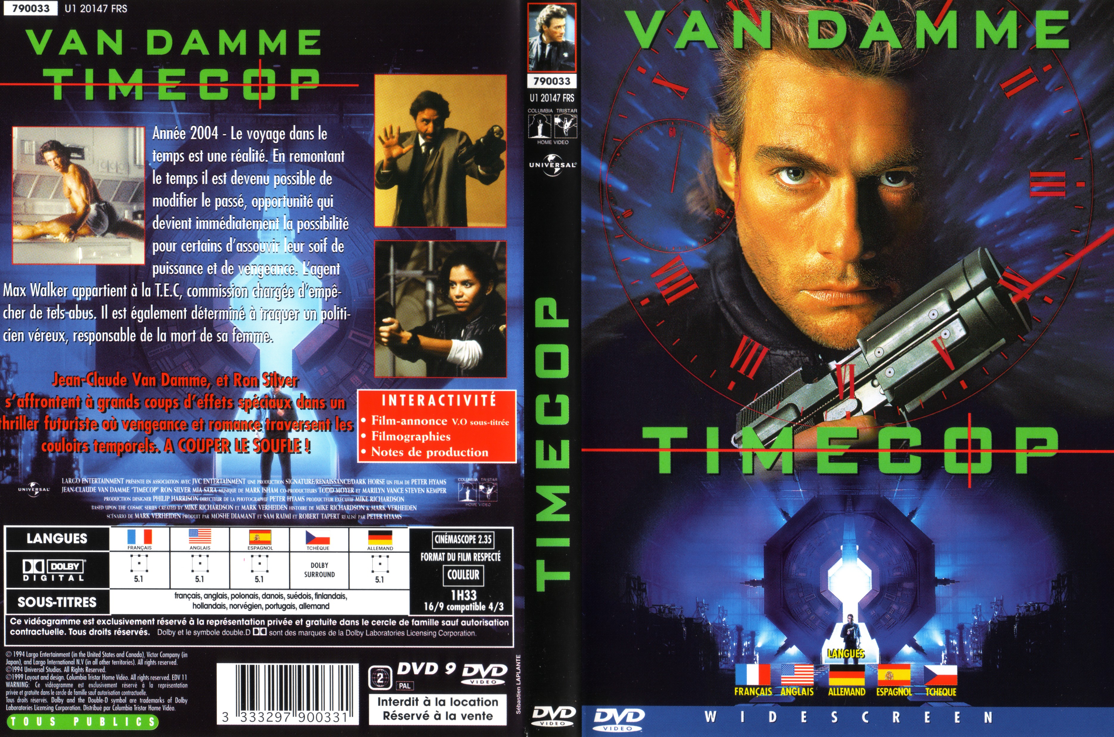 Jaquette DVD Timecop v2